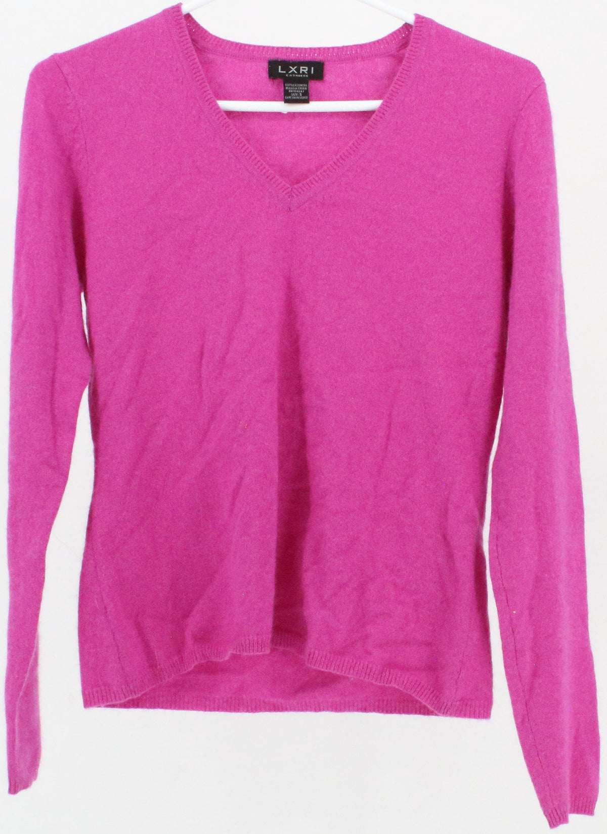 LXRI Cashmere Pink V Neck Sweater