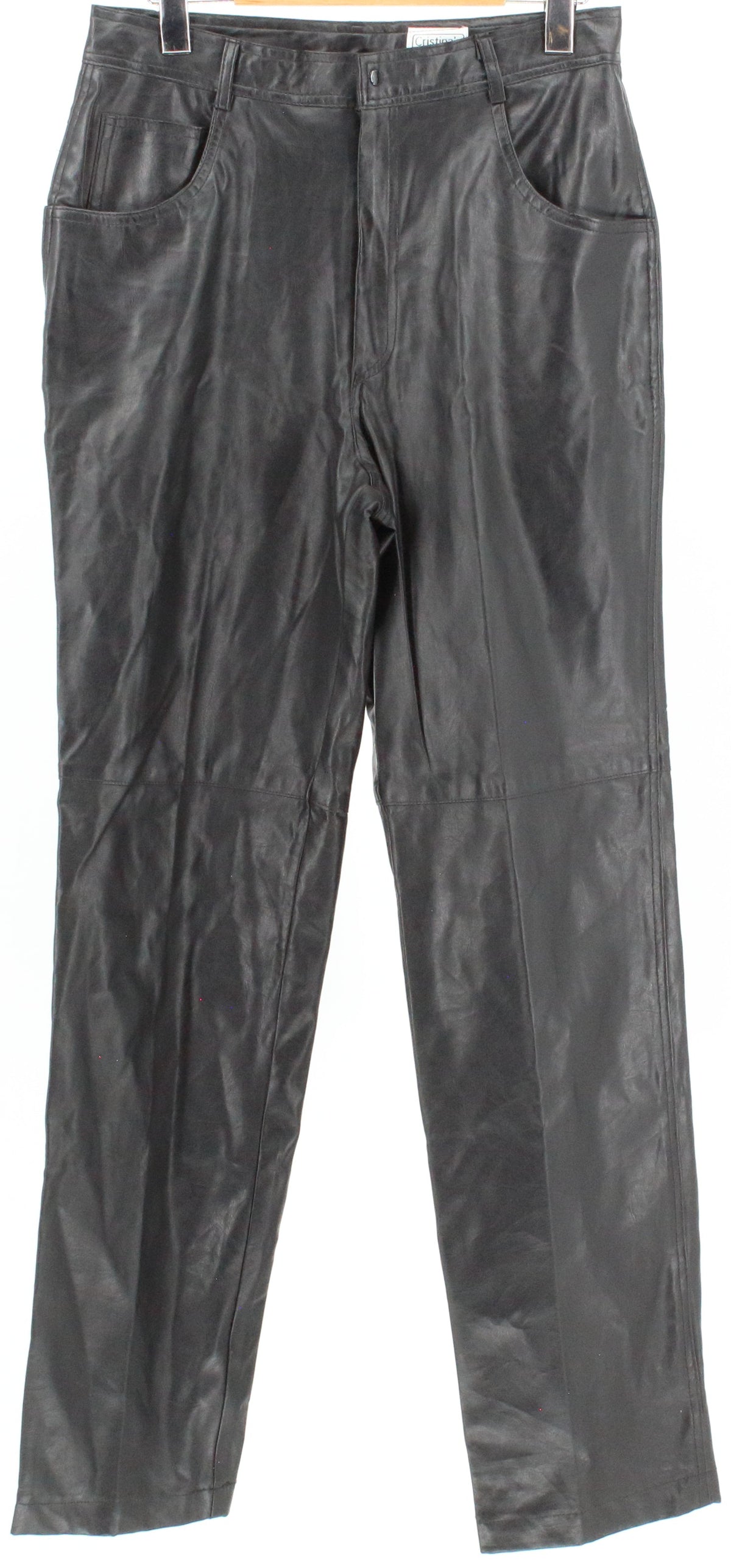 Cristina's Black Vegan Leather Pants