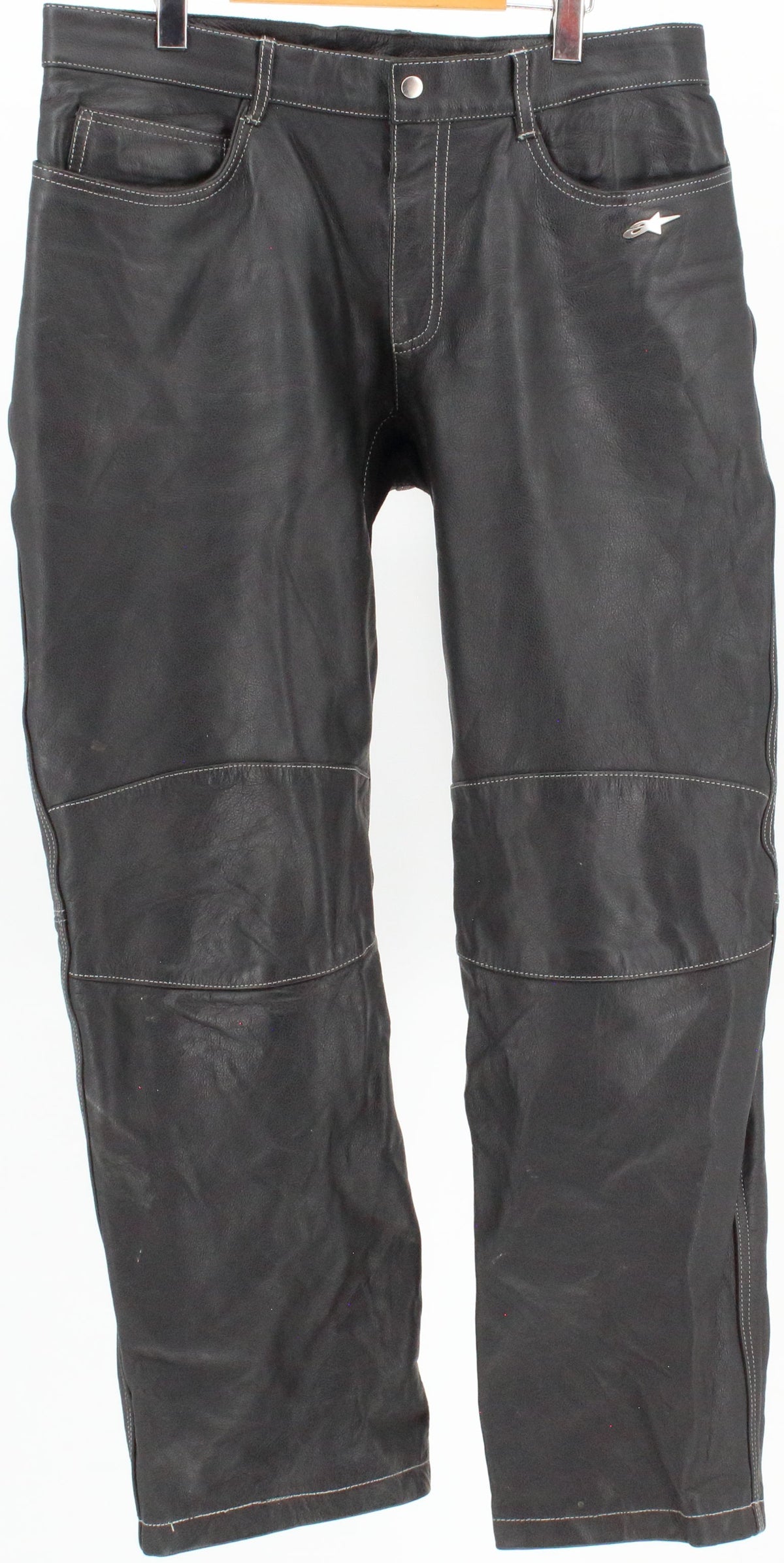 Alpinestars Black Leather Pants