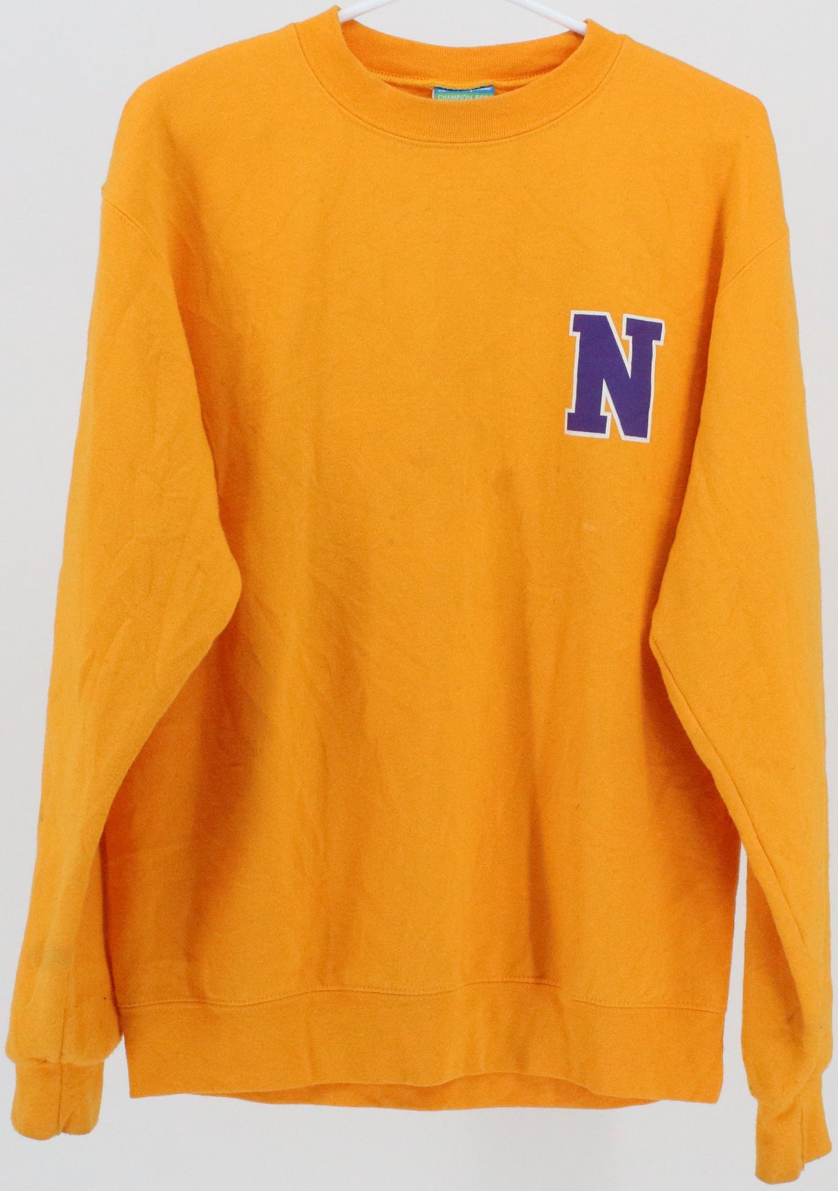 Champion Eco Fleece Yellow Nazareth College Sweatshirt