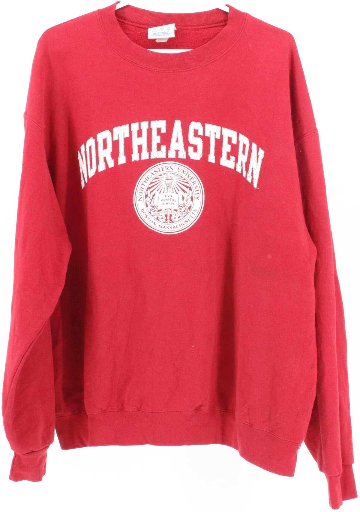 Shop Champion Northeastern University Red Sweatshirt Thriftezee