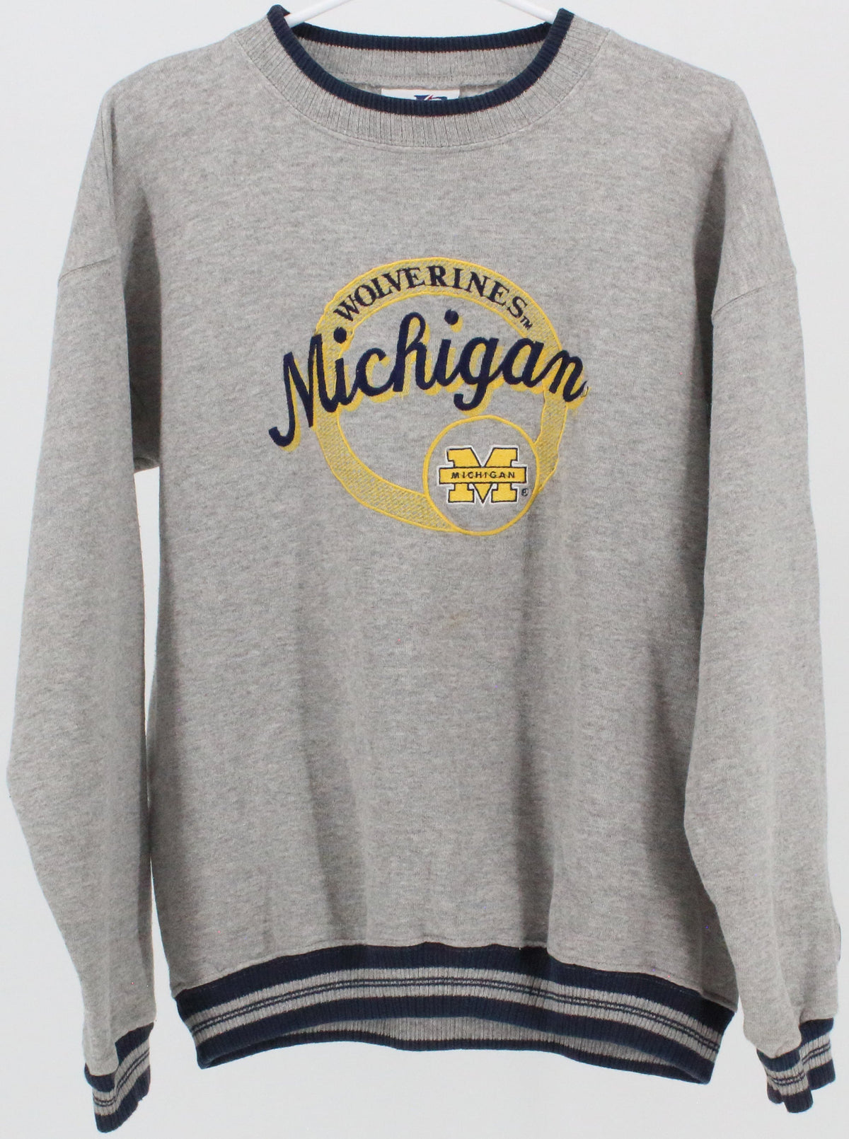 Logo Athletic Wolverine Michigan Grey Sweatshirt