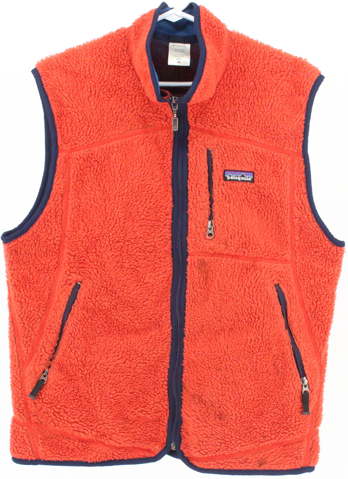 Patagonia Orange and Blue Men's Fleece Vest