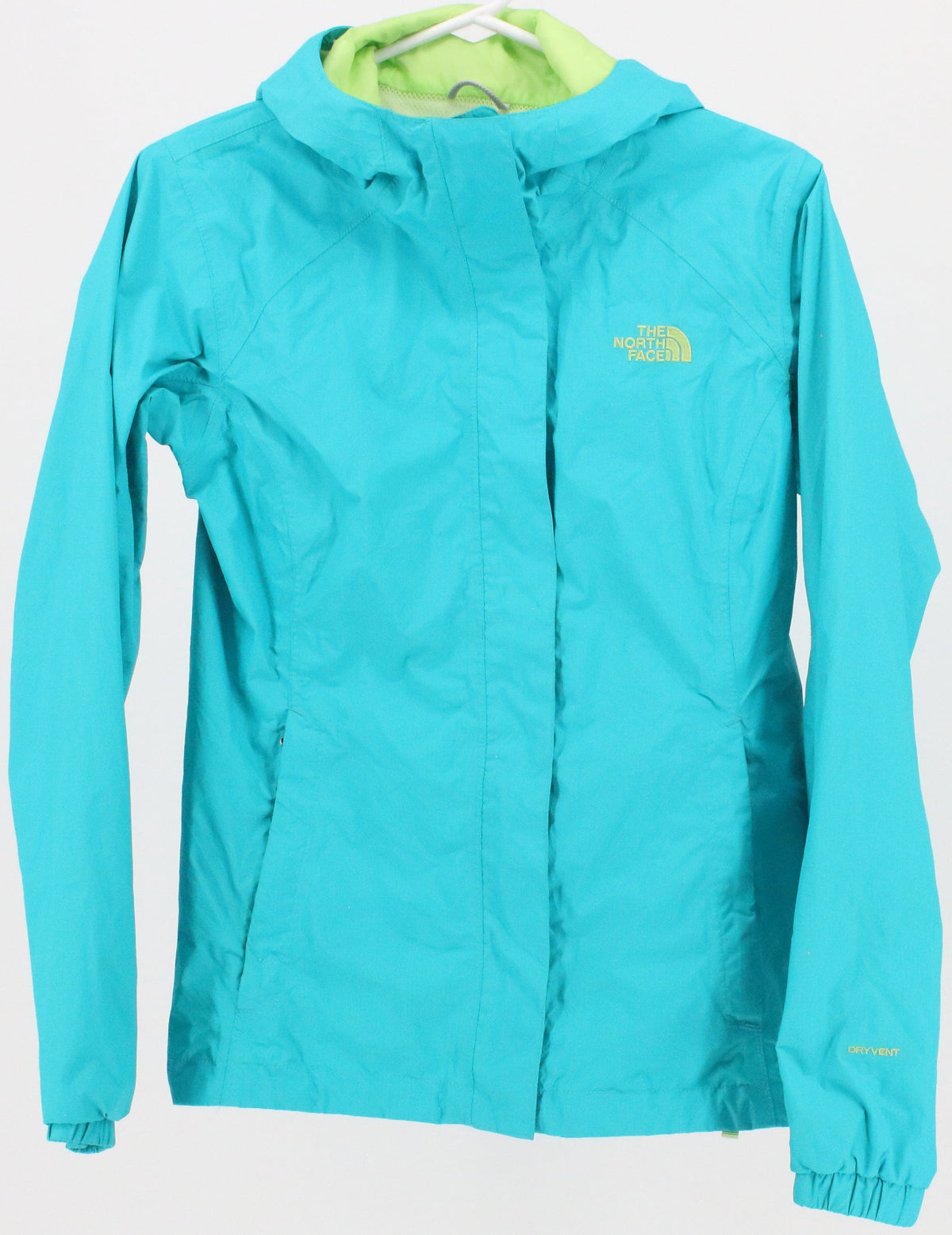 The North Face DryVent Turquoise Women's Jacket With Lime Lining