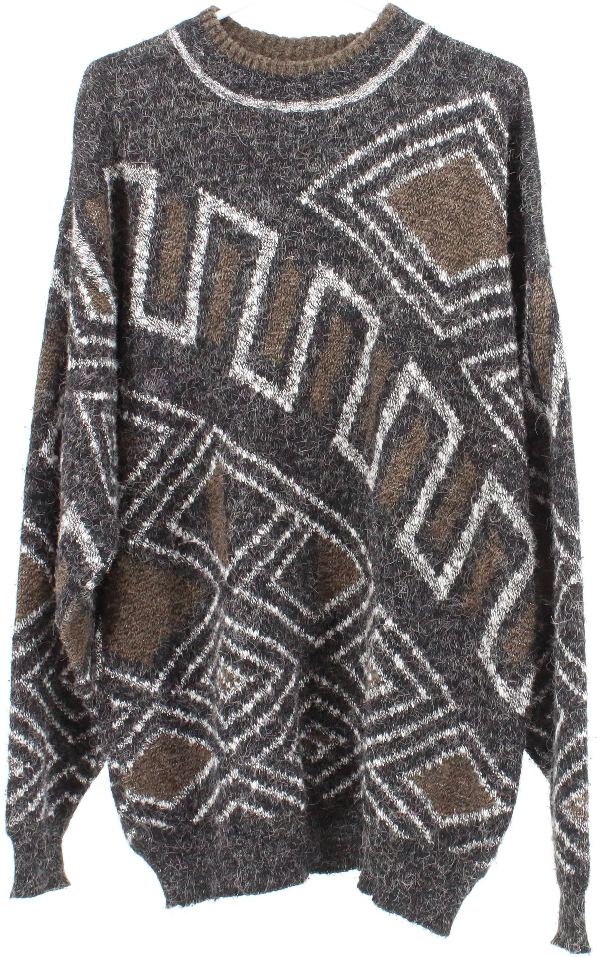 Le Tigre Black Brown and White Men's Sweater