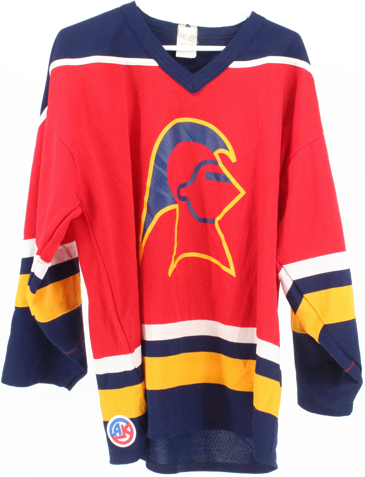 Athletic Knit 8 Red Blue and Yellow Jersey