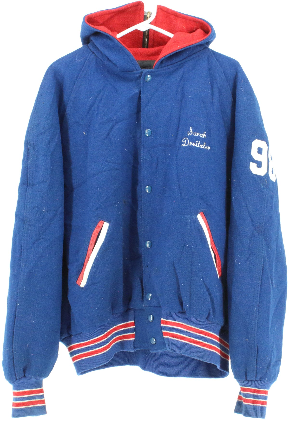 Blue and Red 98 Chillicothe Cavaliers Bomber Jacket