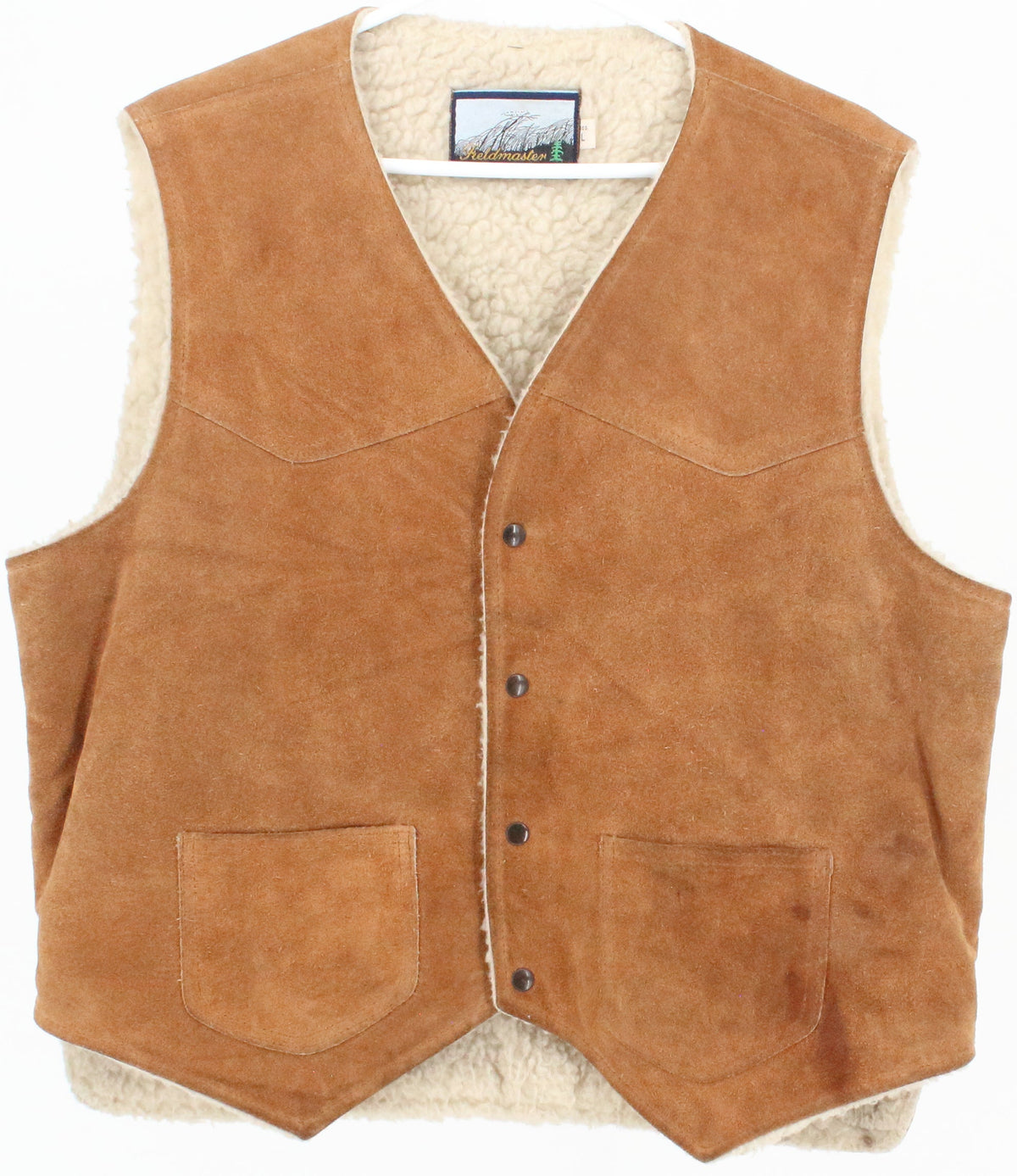 Fieldmaster Camel Leather Men's Vest