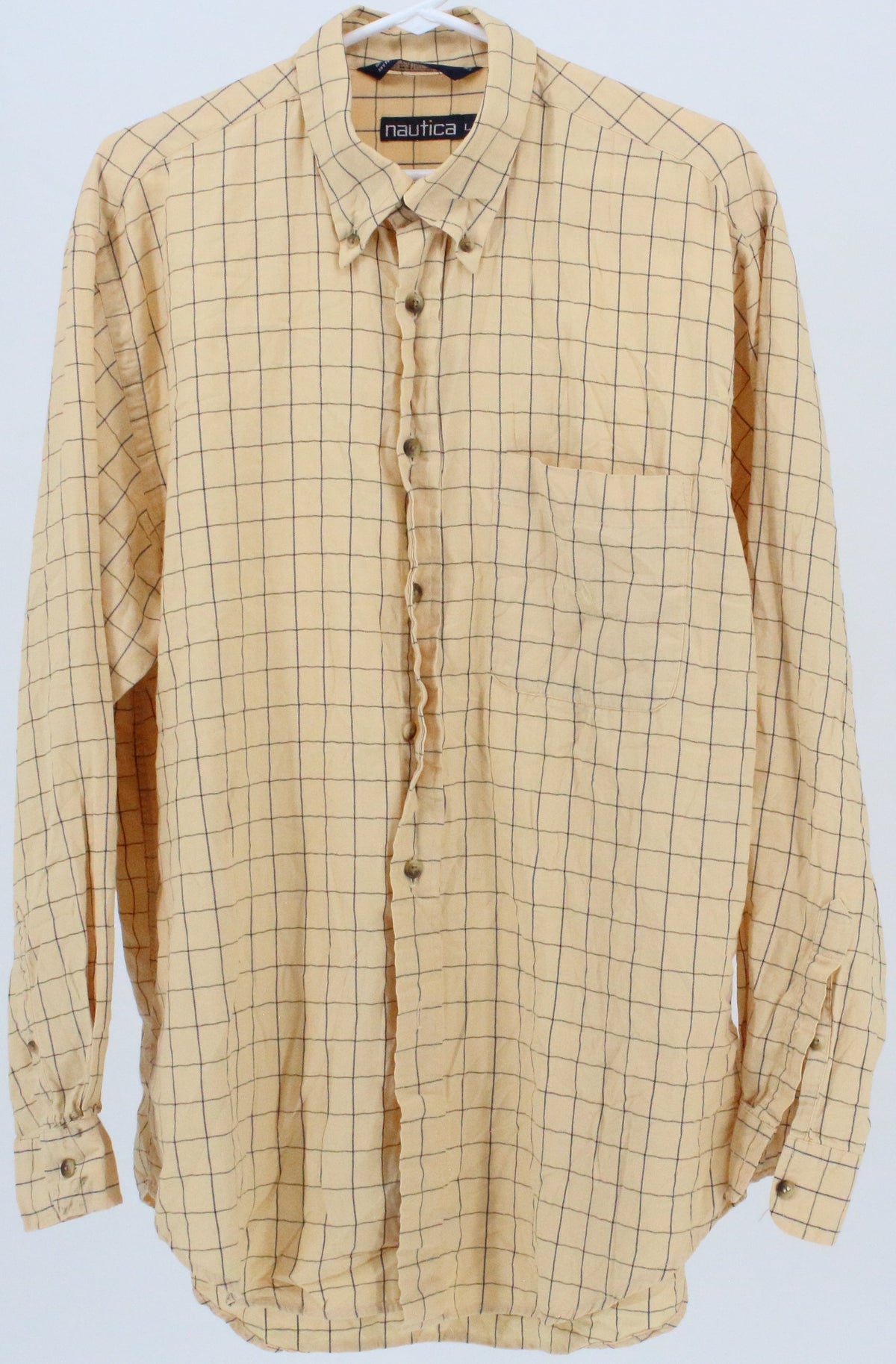 Nautica Yellow Checkered Shirt