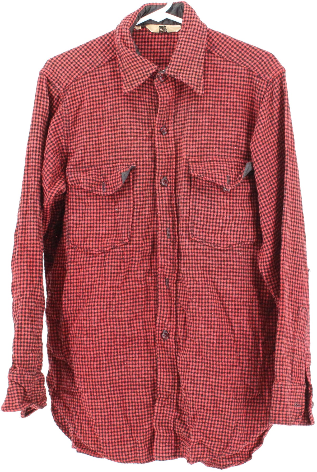 Woolrich Red and Black Checkered Shirt