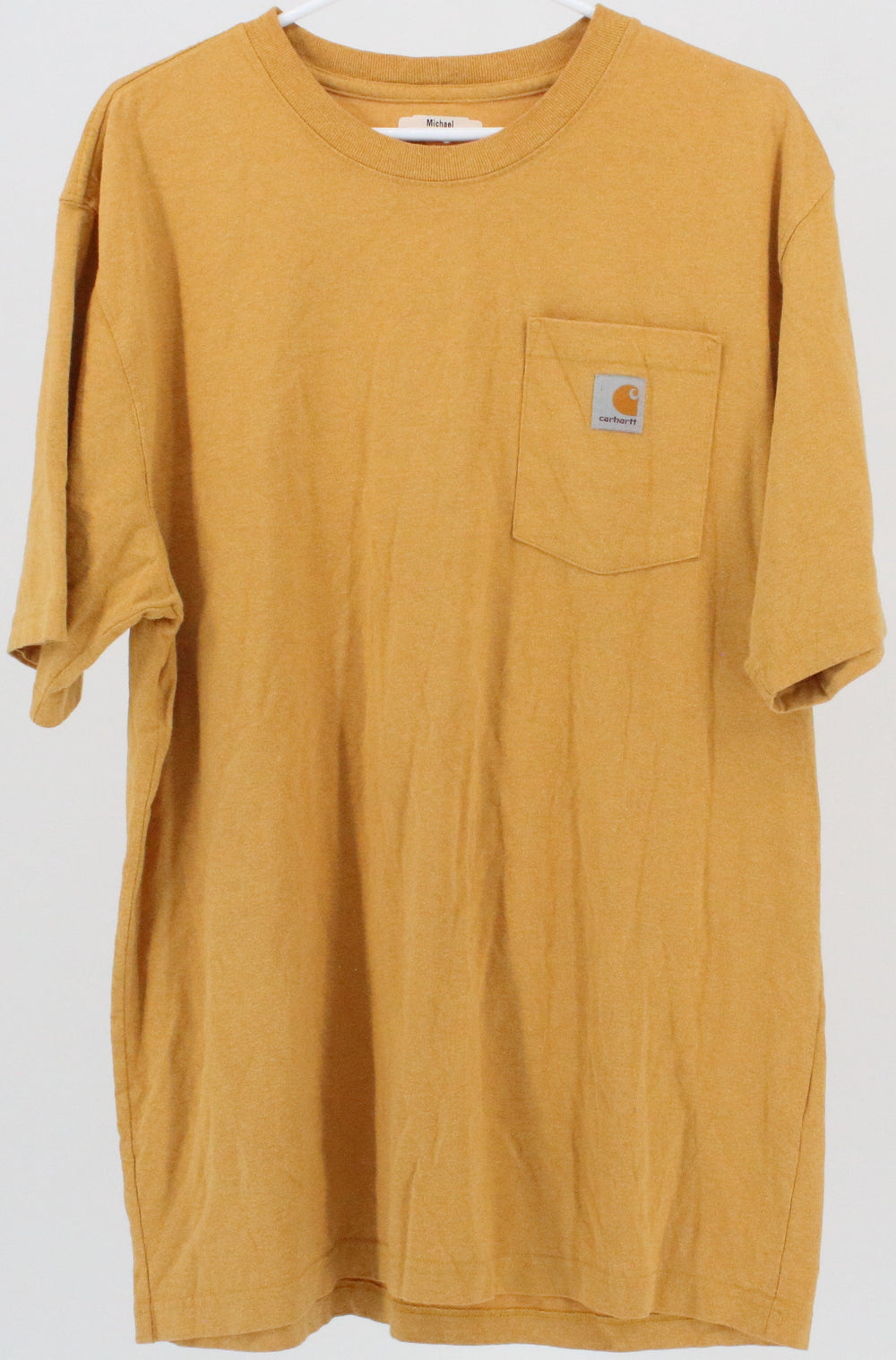Carhartt Original Fit Yellow Front Pocket T-Shirt