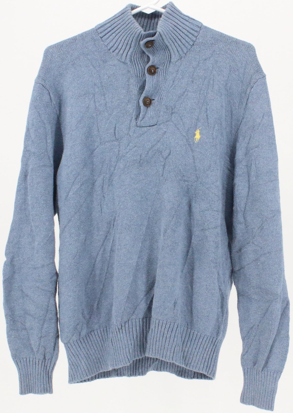 Polo by Ralph Lauren Light Blue Buttons Sweater