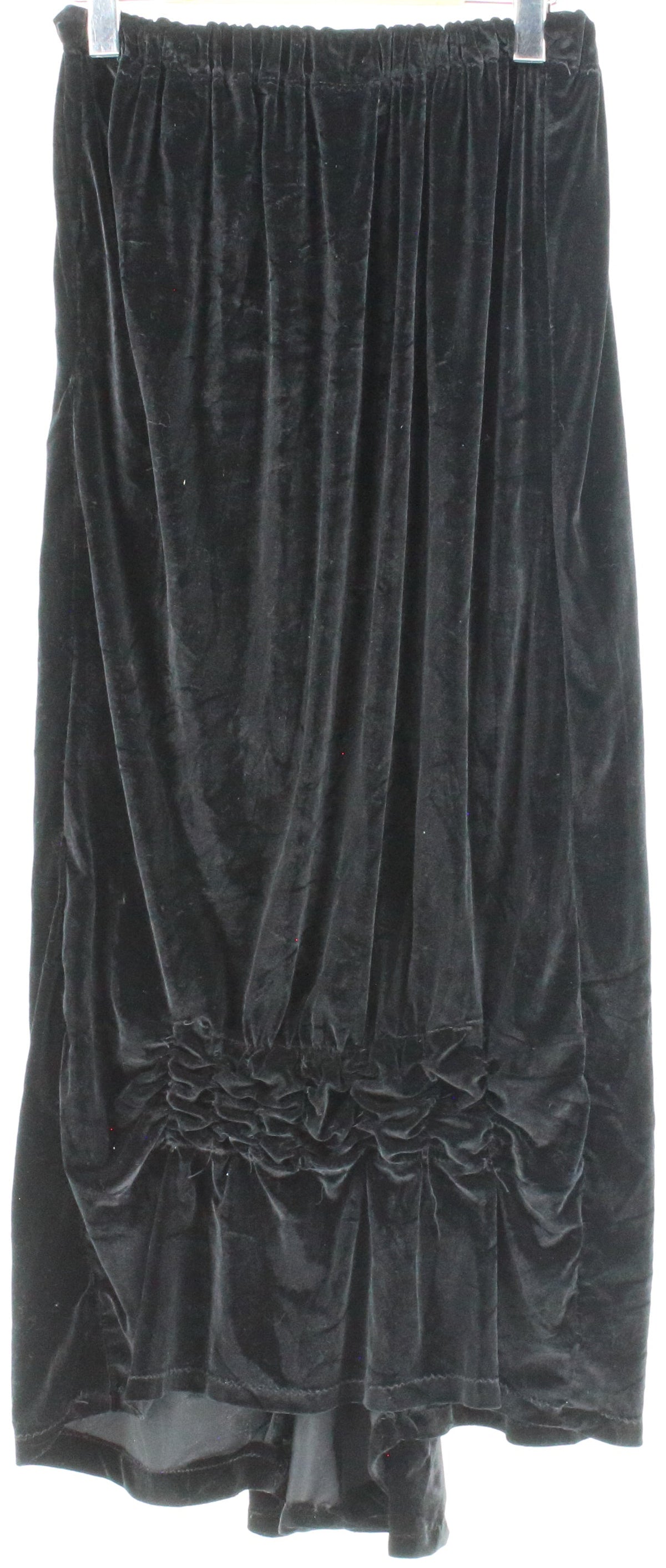 Black Velour Mid Skirt