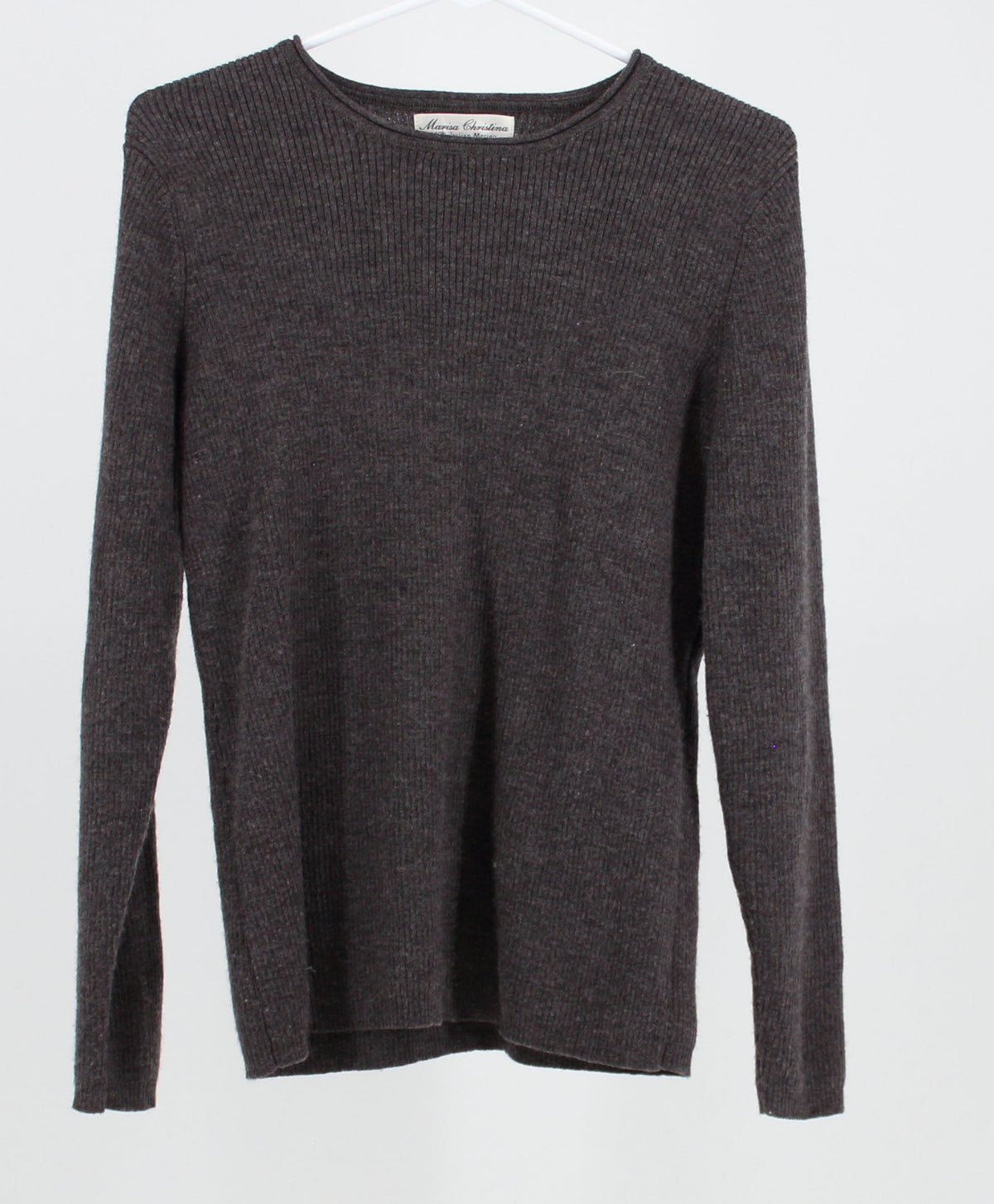 Marisa Christina grey long sleeve sweater