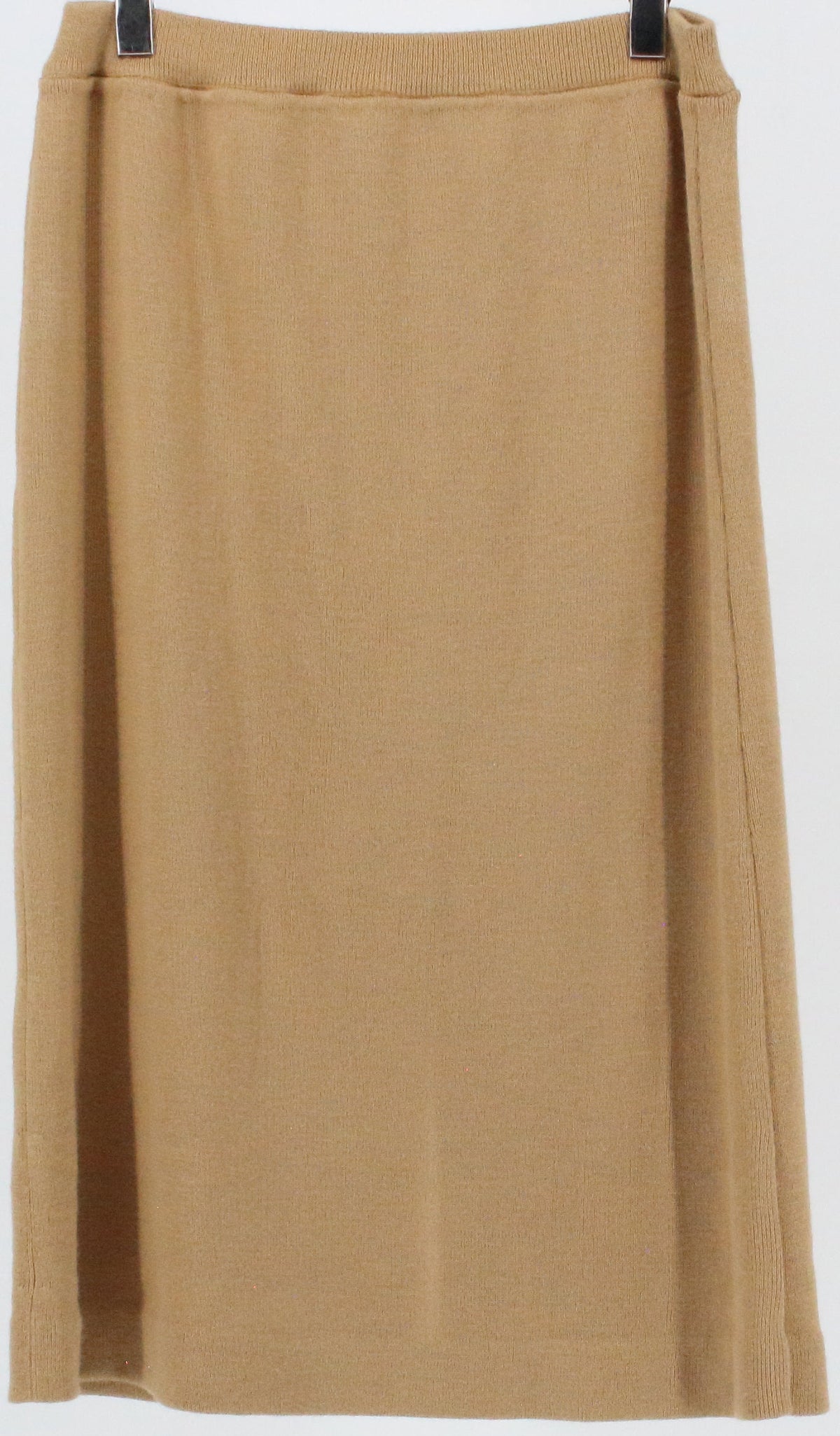 Beige Knit Mid Skirt