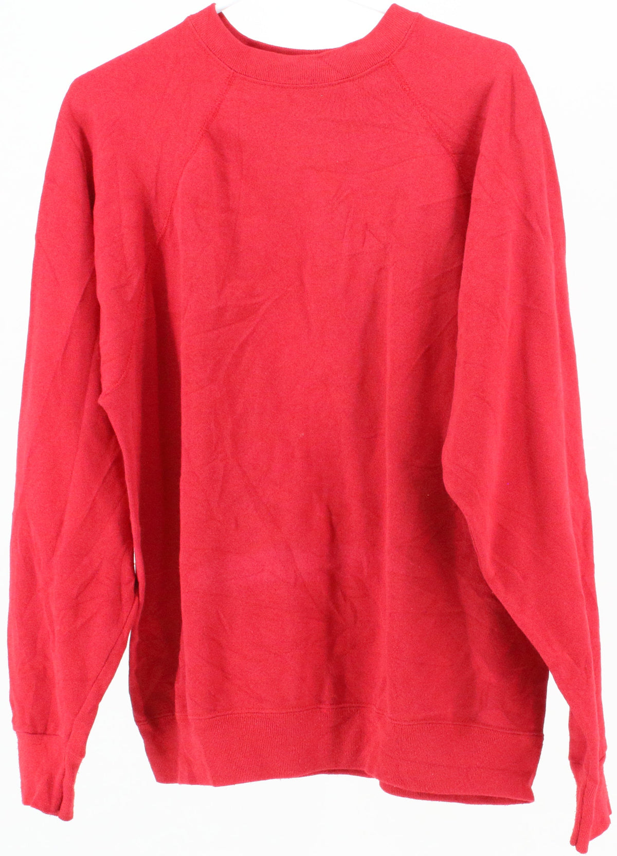 Red Plain Sweatshirt