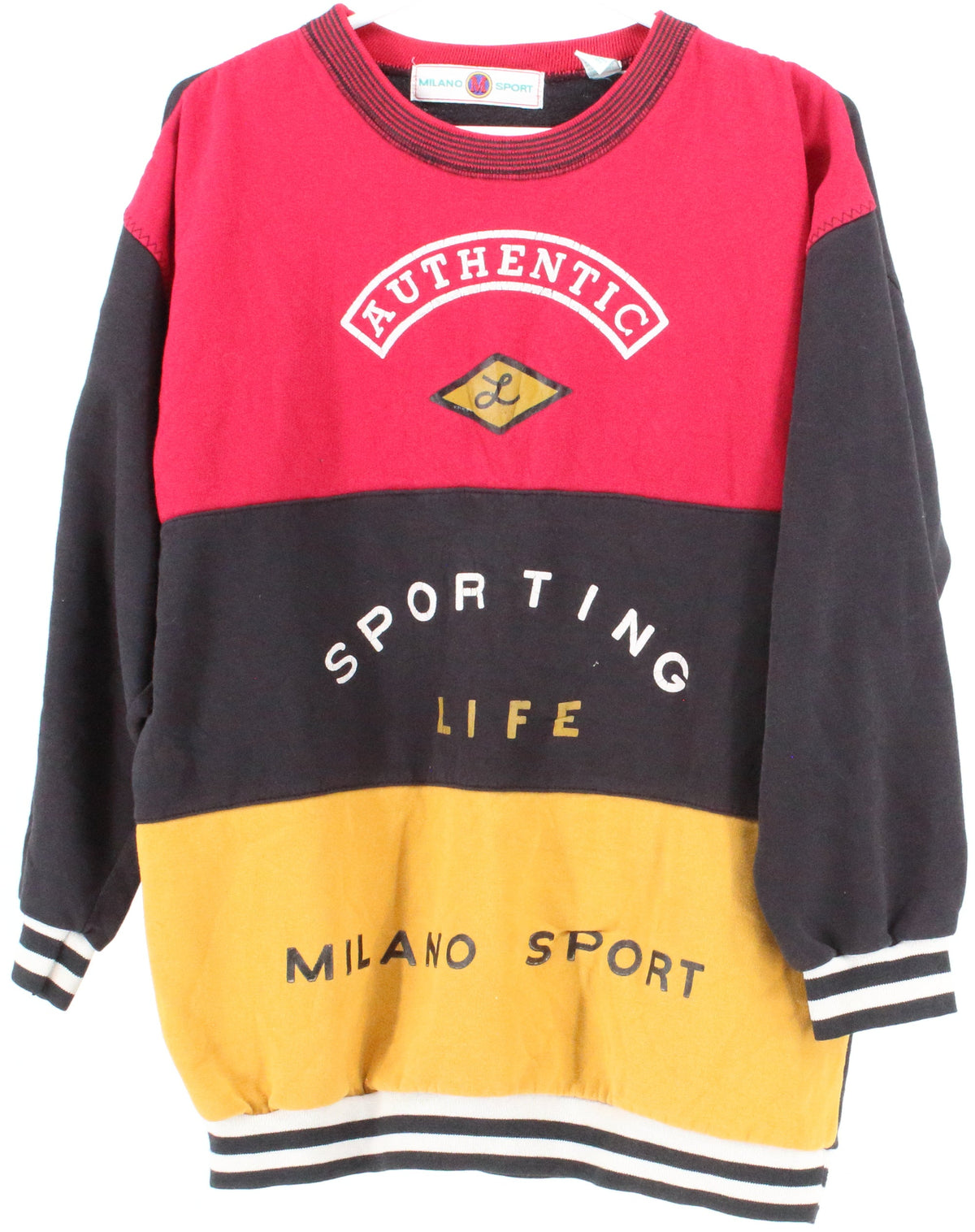 Milano Sport Black Red and Yellow Sweatshirt