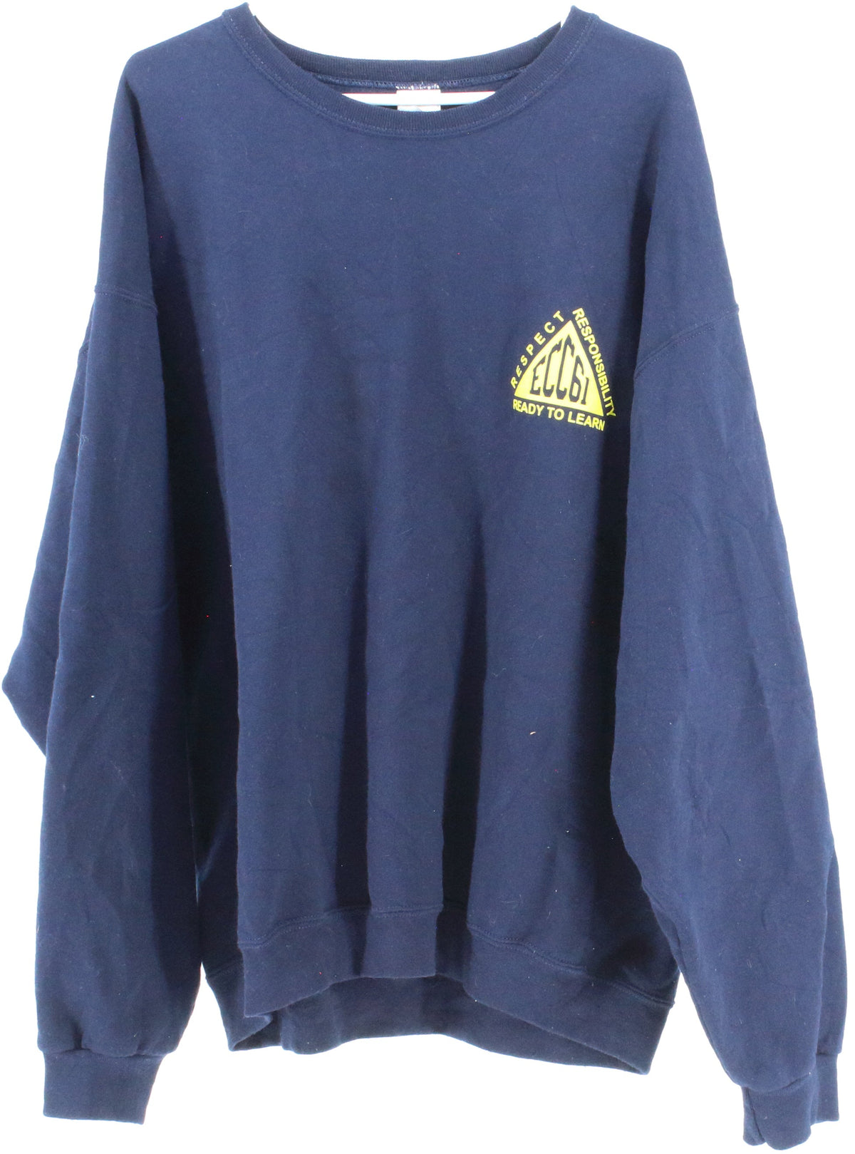 Jerzees ECC61 Navy Blue and Yellow Sweatshirt