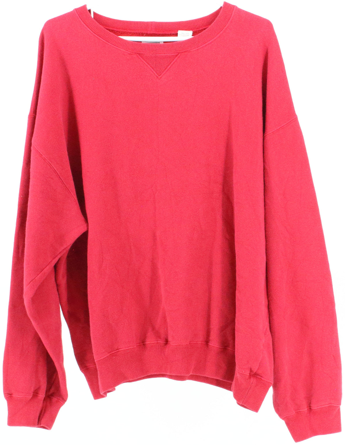 Athletic Gap Sweats Red Plain Sweatshirt