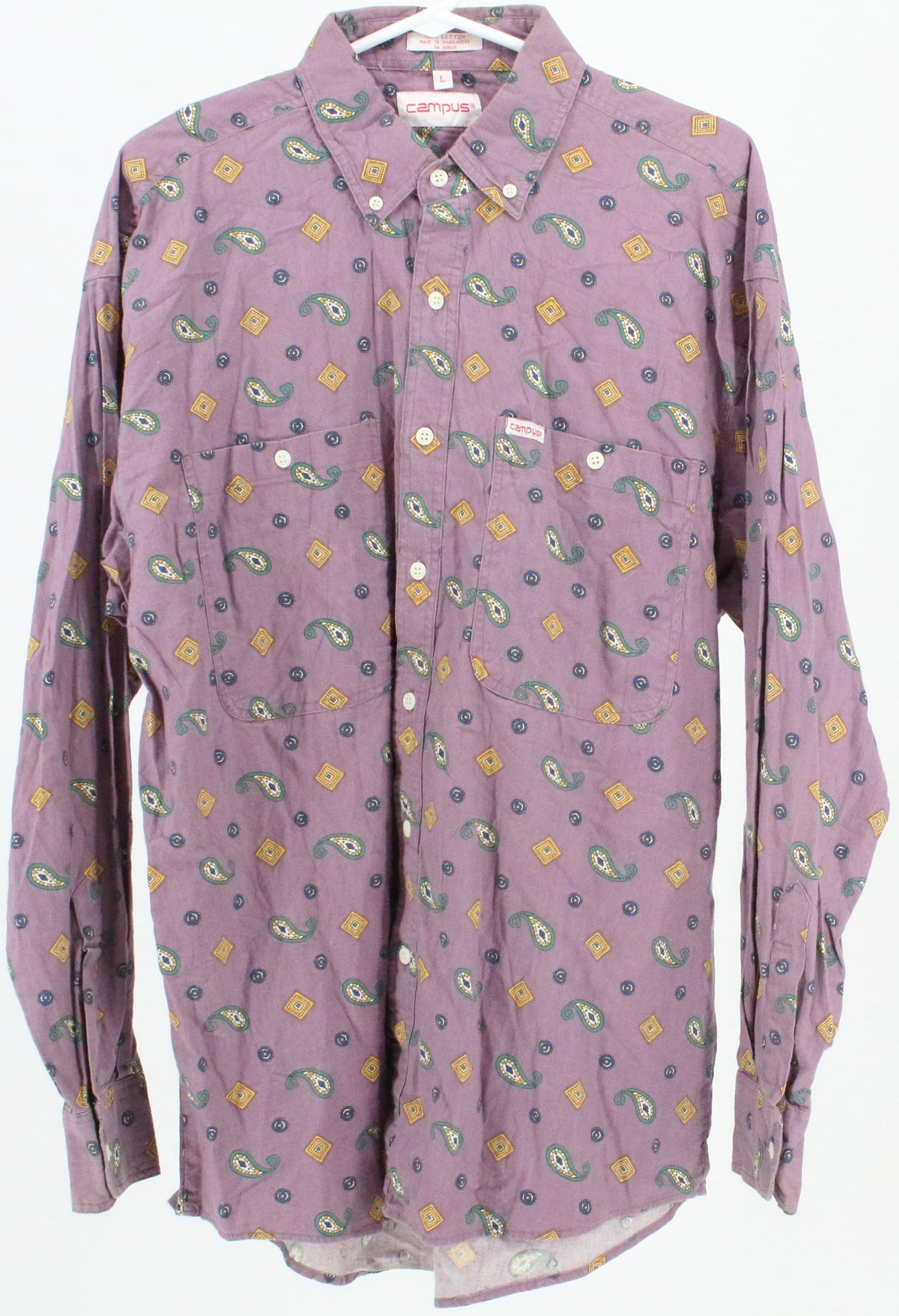 Campus Purple Printed Shirt