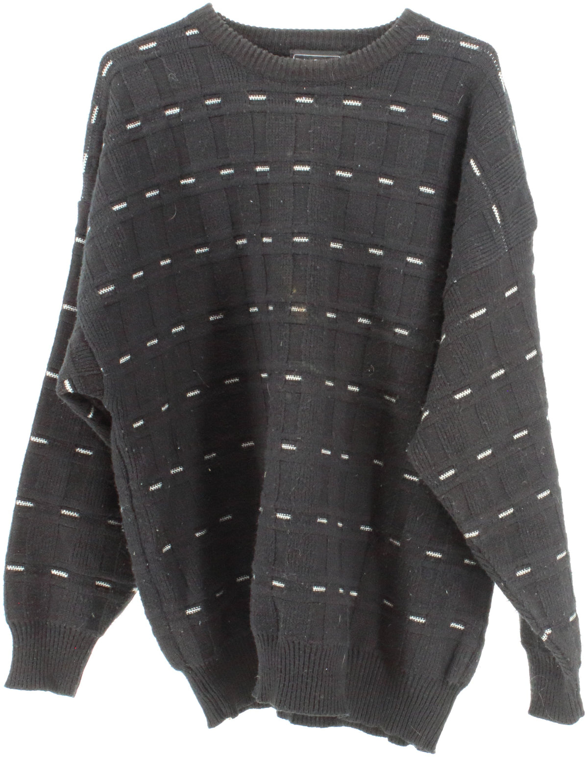 Peter England Black and White Sweater