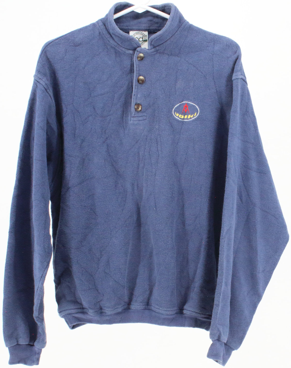 OD Original Design Company Völkl Front Buttons Blue Sweatshirt