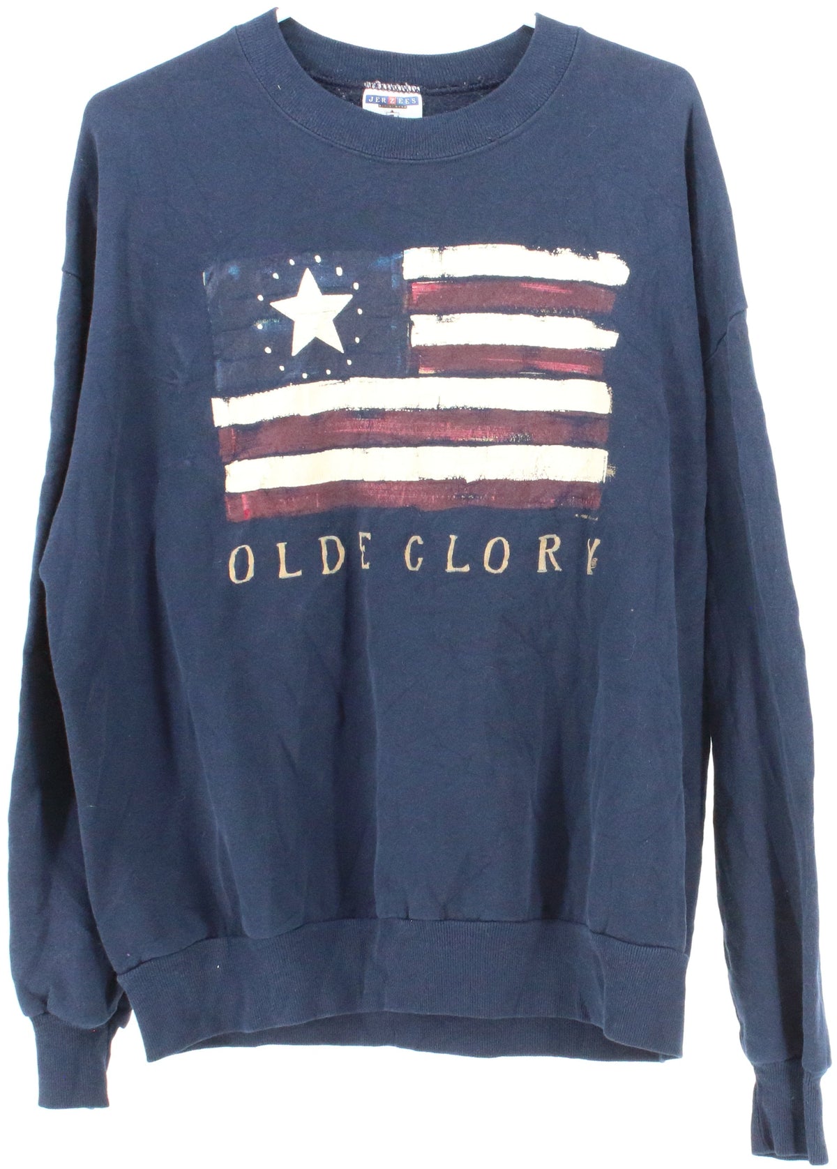 Jerzees Olde Glory Navy Blue Sweatshirt