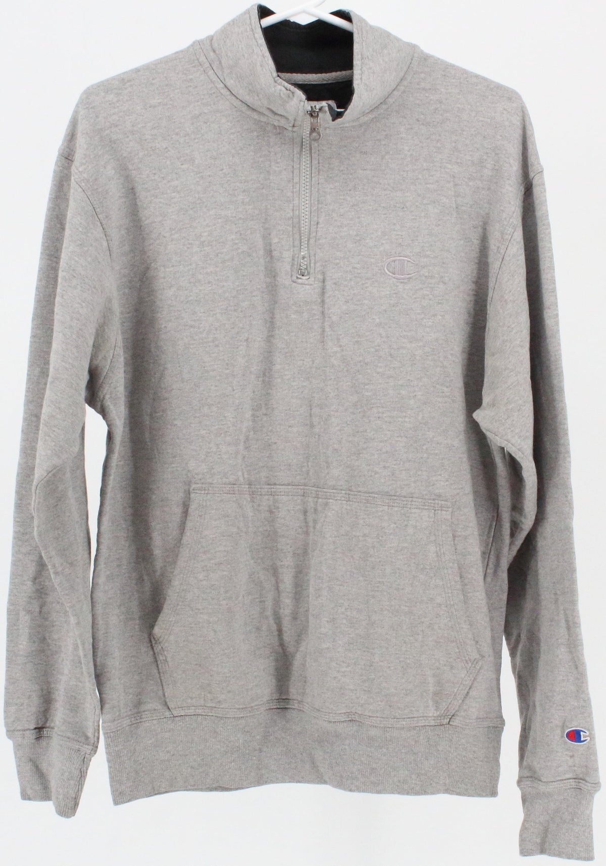 Champion Half Zip Grey Sweatshirt