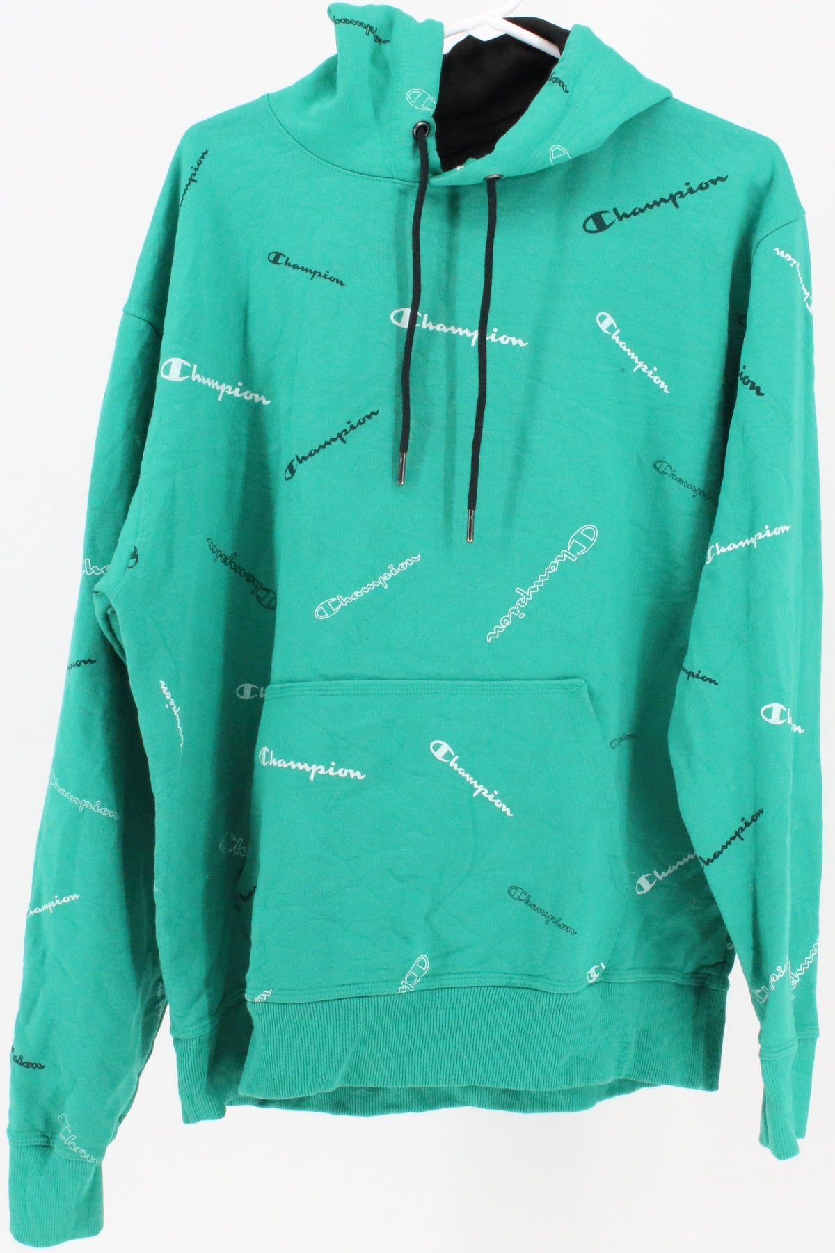 Champion Green Logos Hooded Sweatshirt