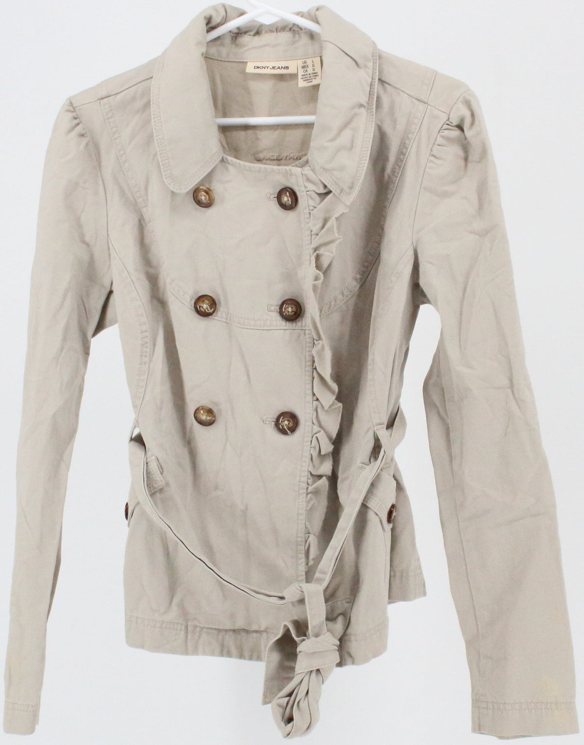 DKNY Jeans Beige Women's Jacket