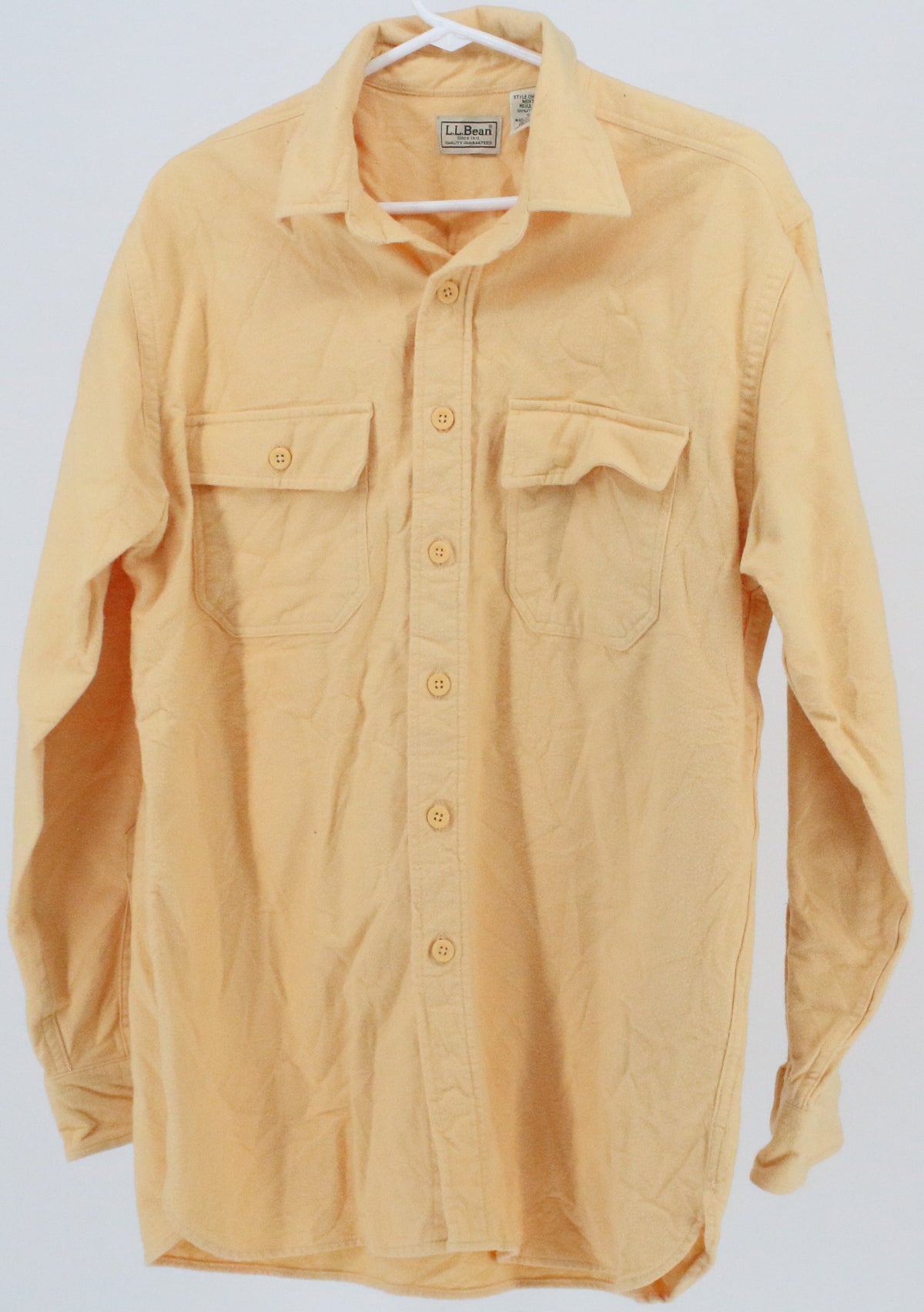 L.L.Bean Yellow Flannel Shirt