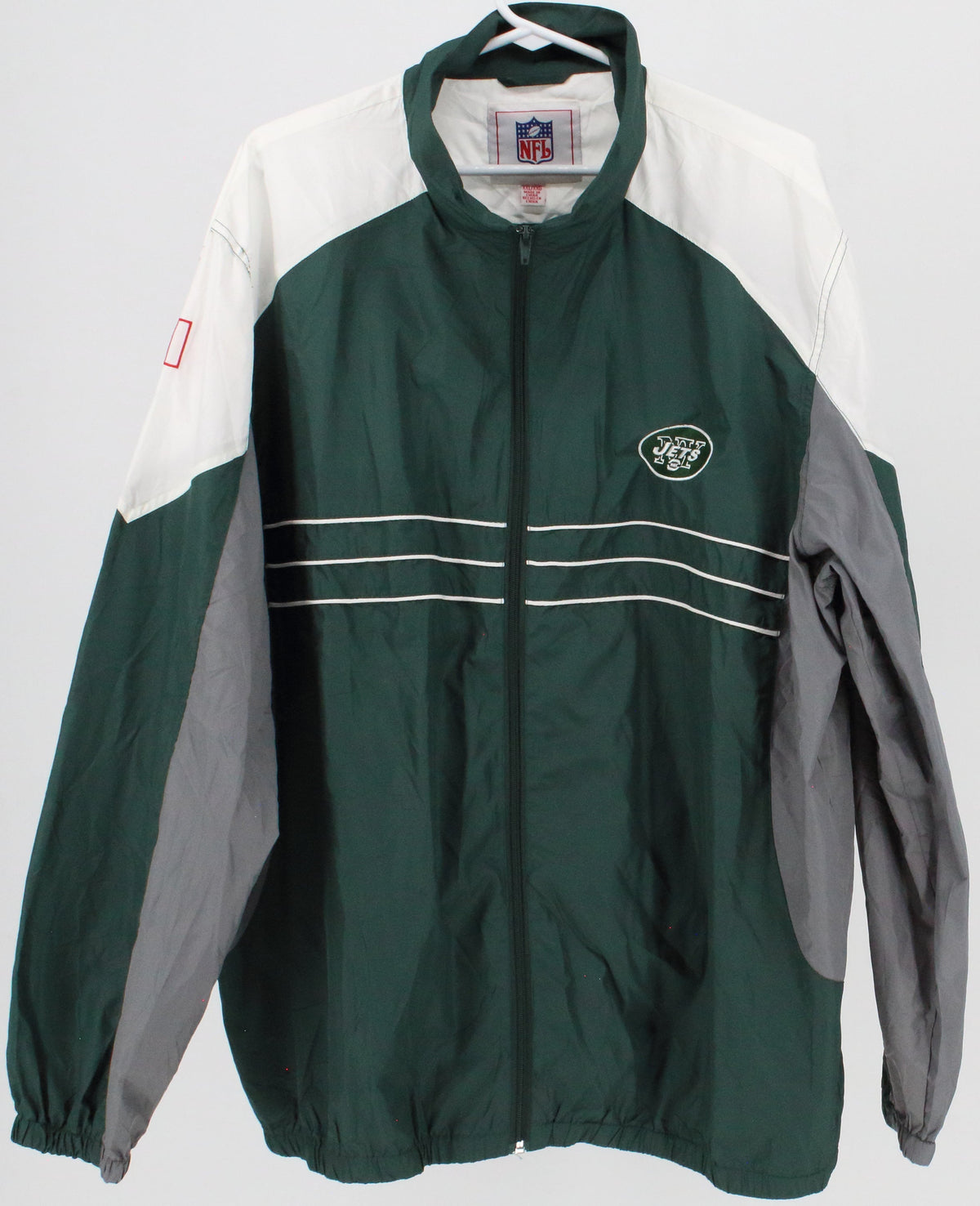 NFL NY Jets Green Grey and White Light Jacket