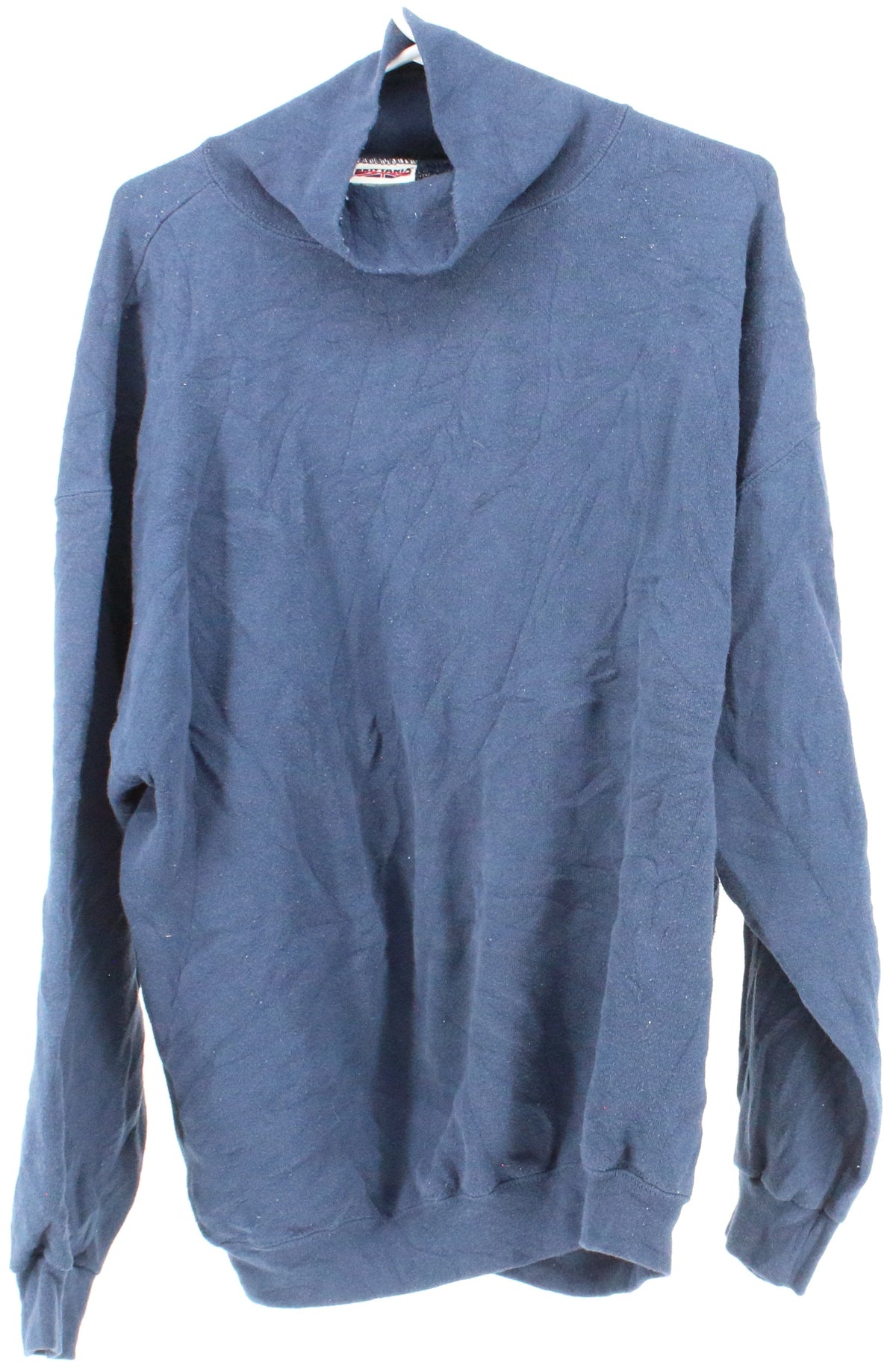 Brittania Navy Blue Mock Neck Sweatshirt