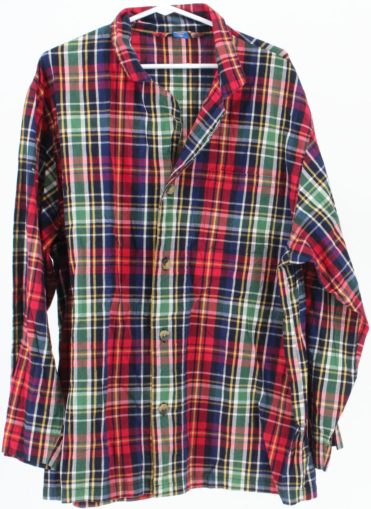 Pendleton Red and Blue Plaid Pajamas Shirt