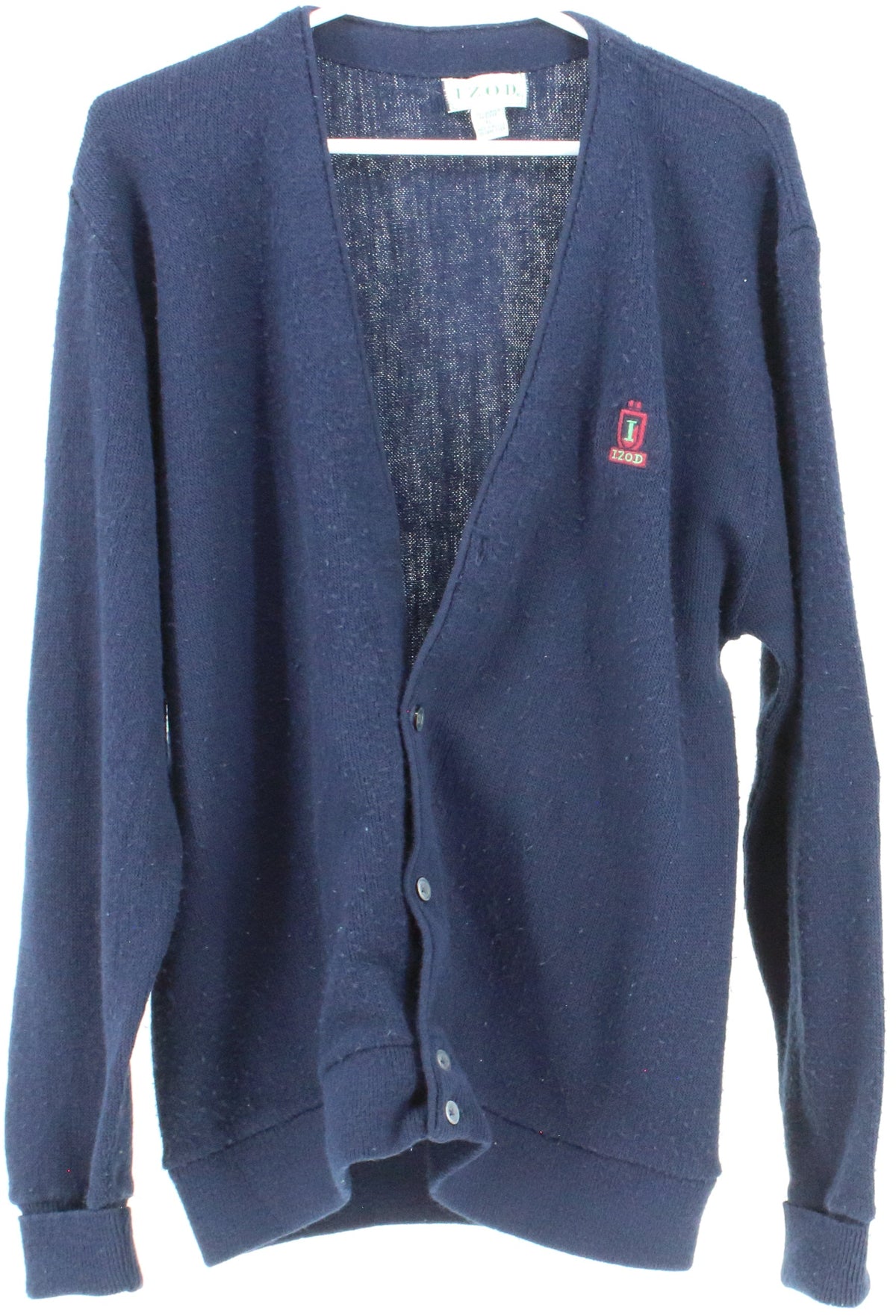 Izod Navy Blue Cardigan Sweater