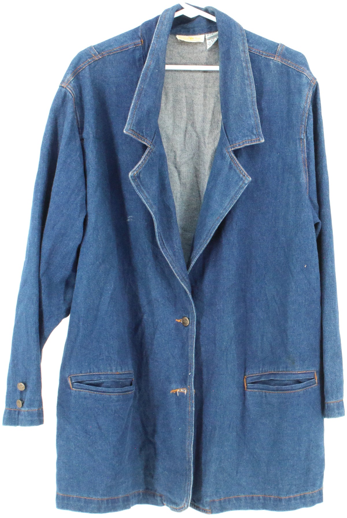 Hunters Run Dark Blue Denim Blazer