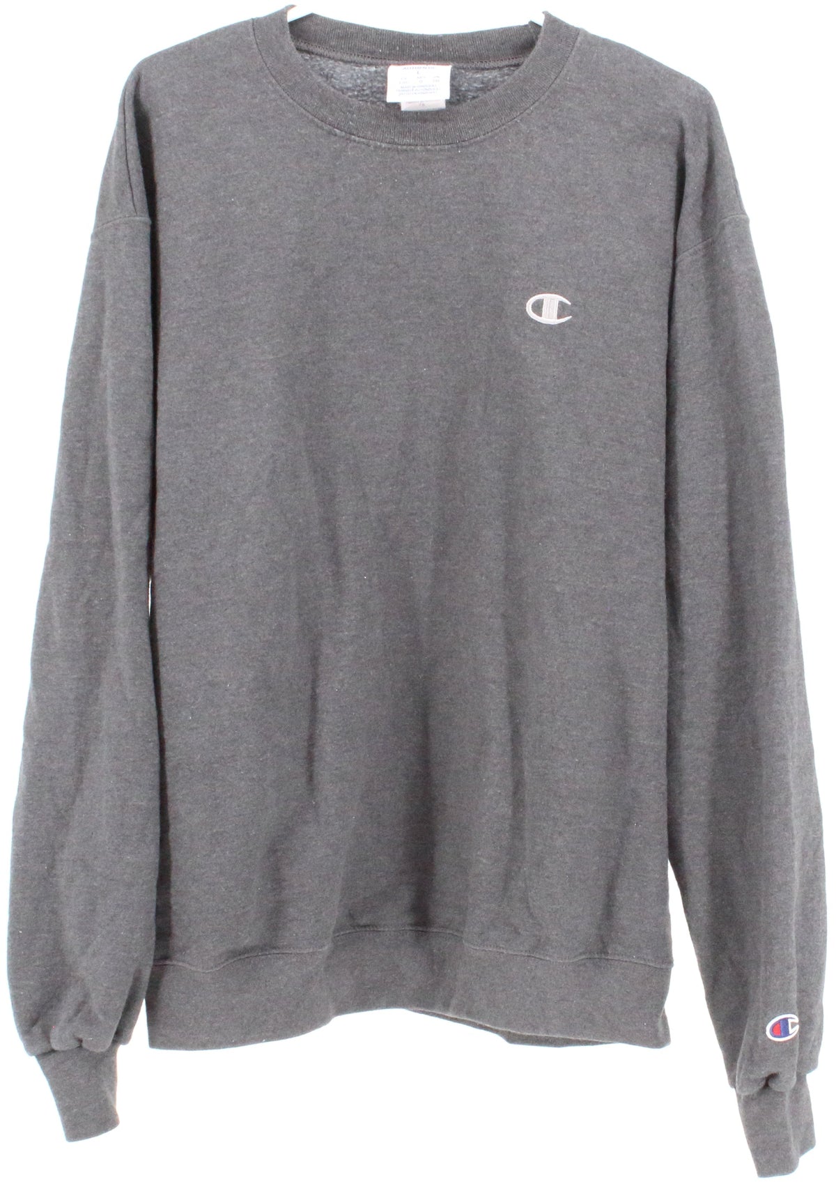 Champion Dark Grey Basic Crewneck Sweatshirt