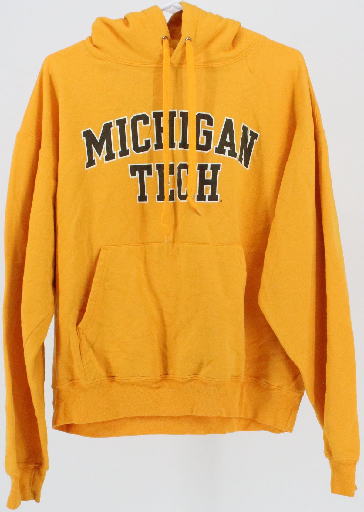 Campus One Sportswear Michigan Tech Yellow Hooded Sweatshirt