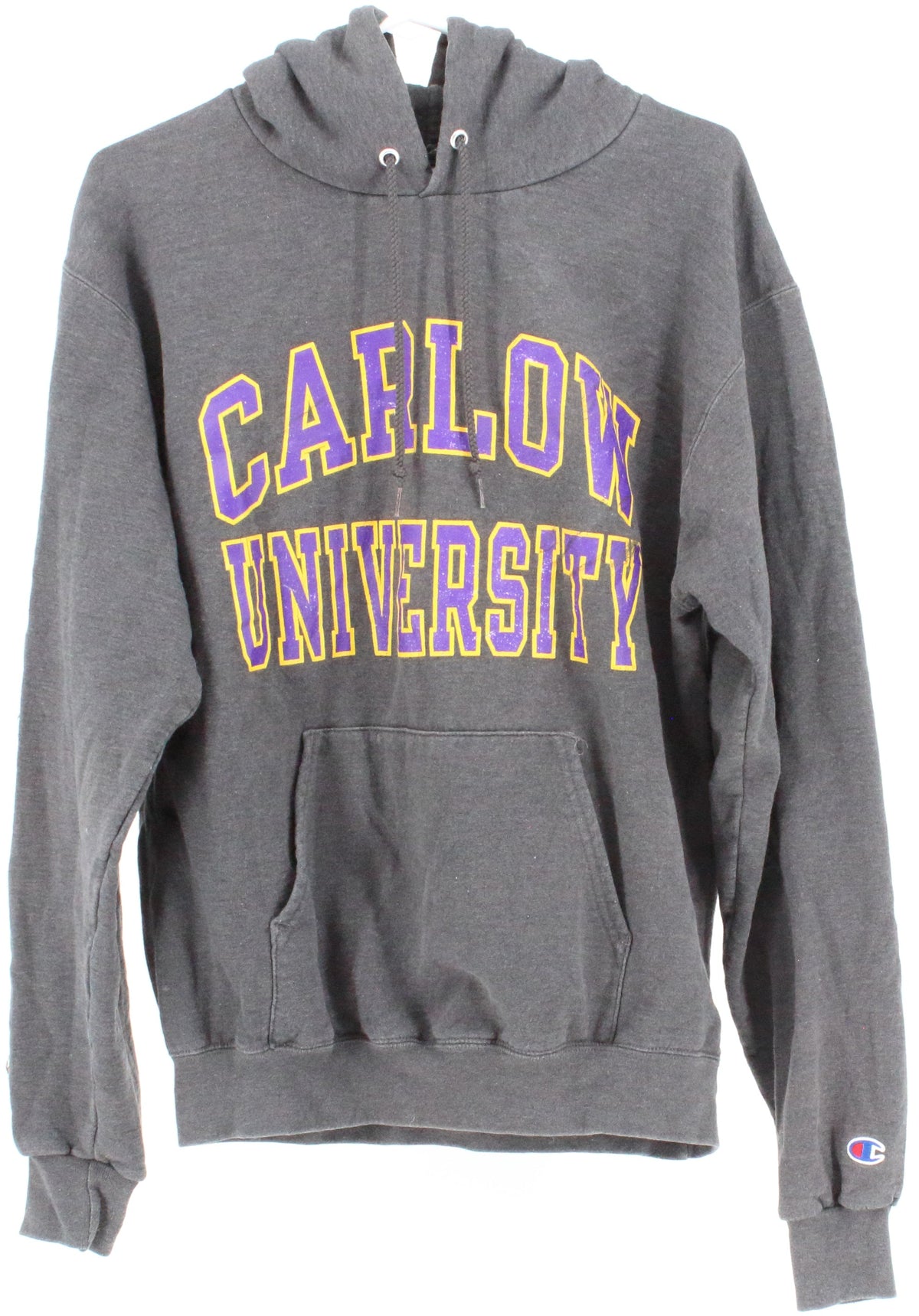 Champion Eco Carlow University Dark Grey Hooded Sweatshirt