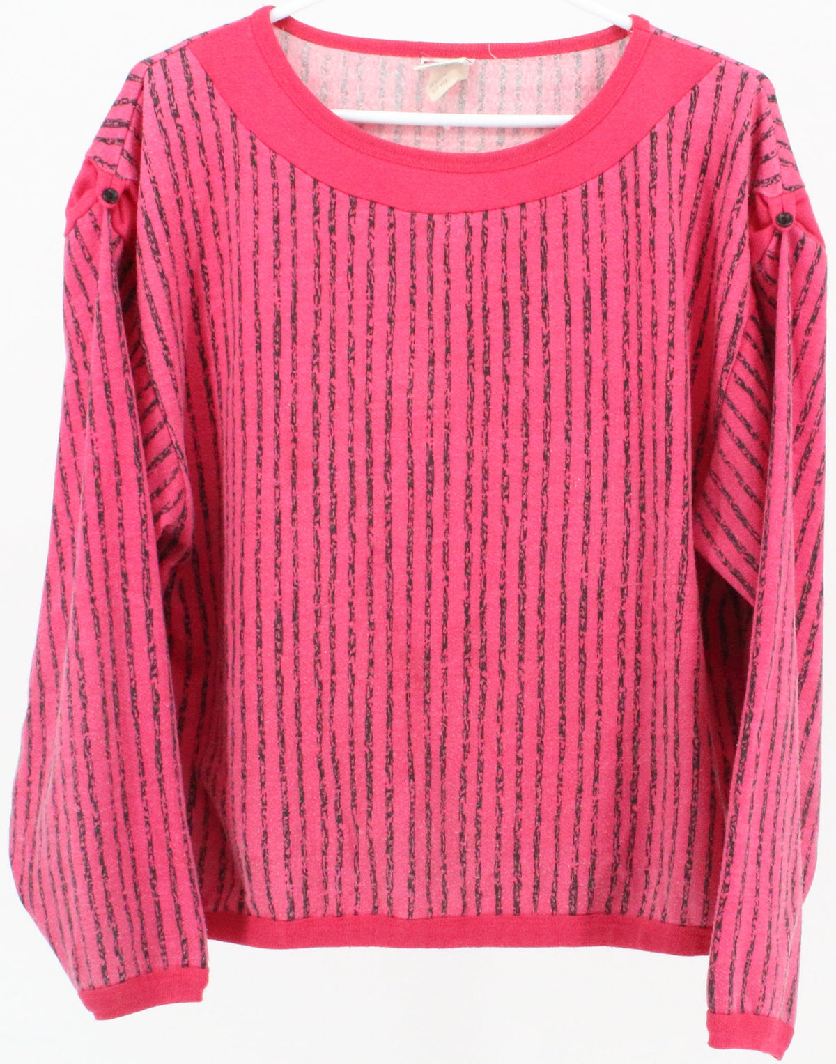 Garan by Marita Pink and Black Striped Sweatshirt