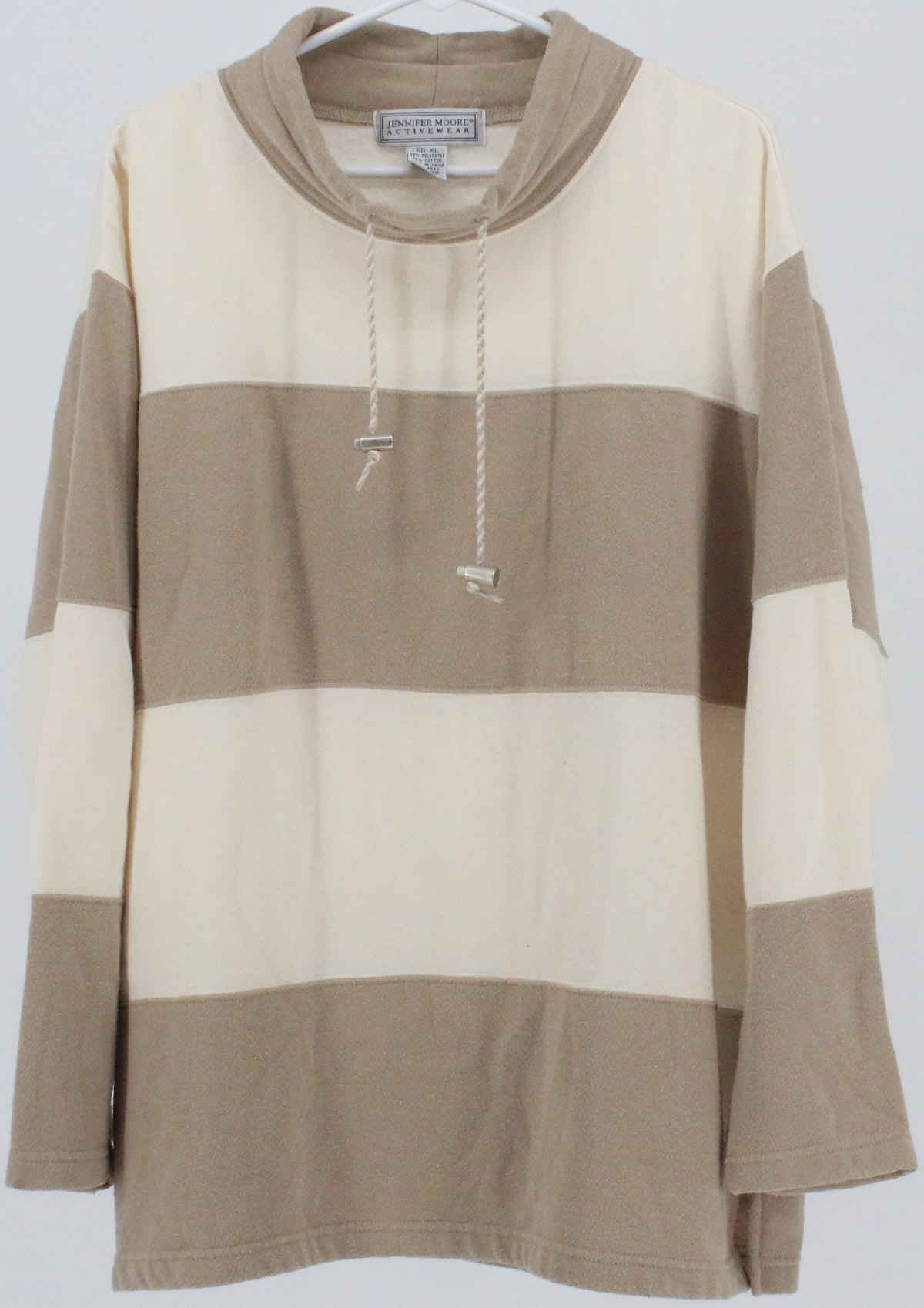 Jennifer Moore Beige and Off White Sweatshirt