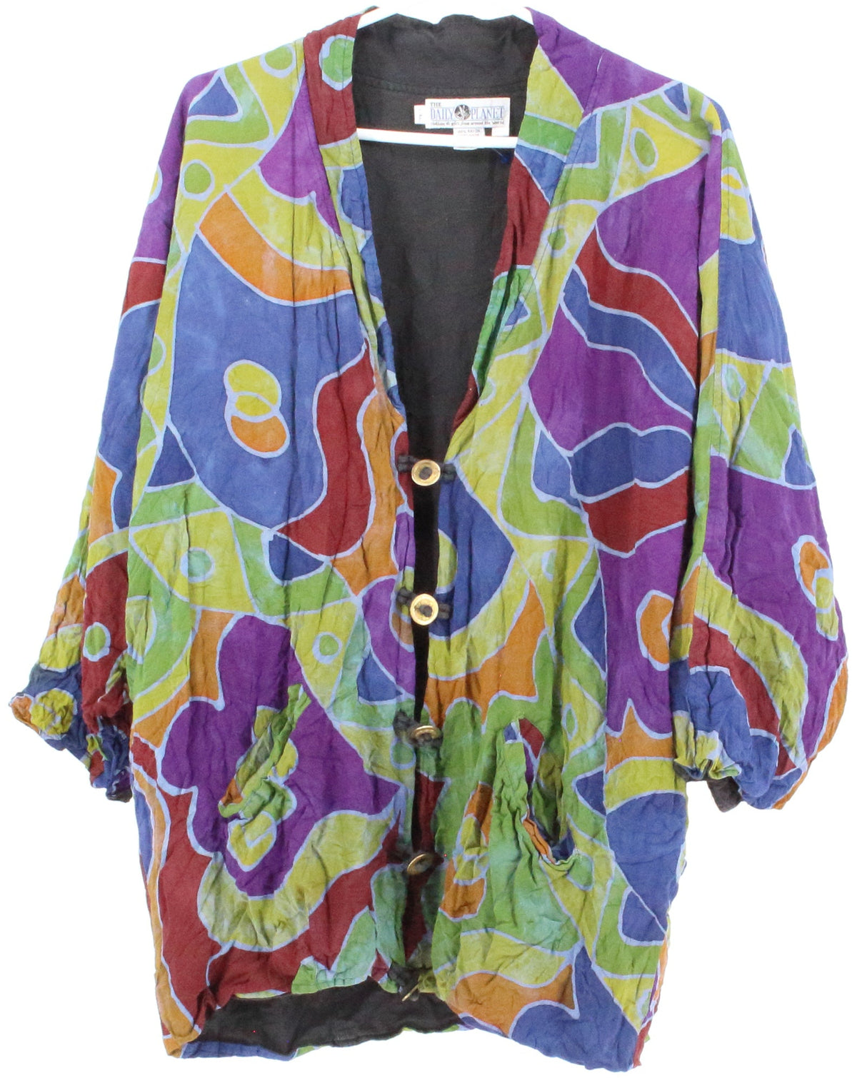 The Daily Planet Multicolor Print Jacket