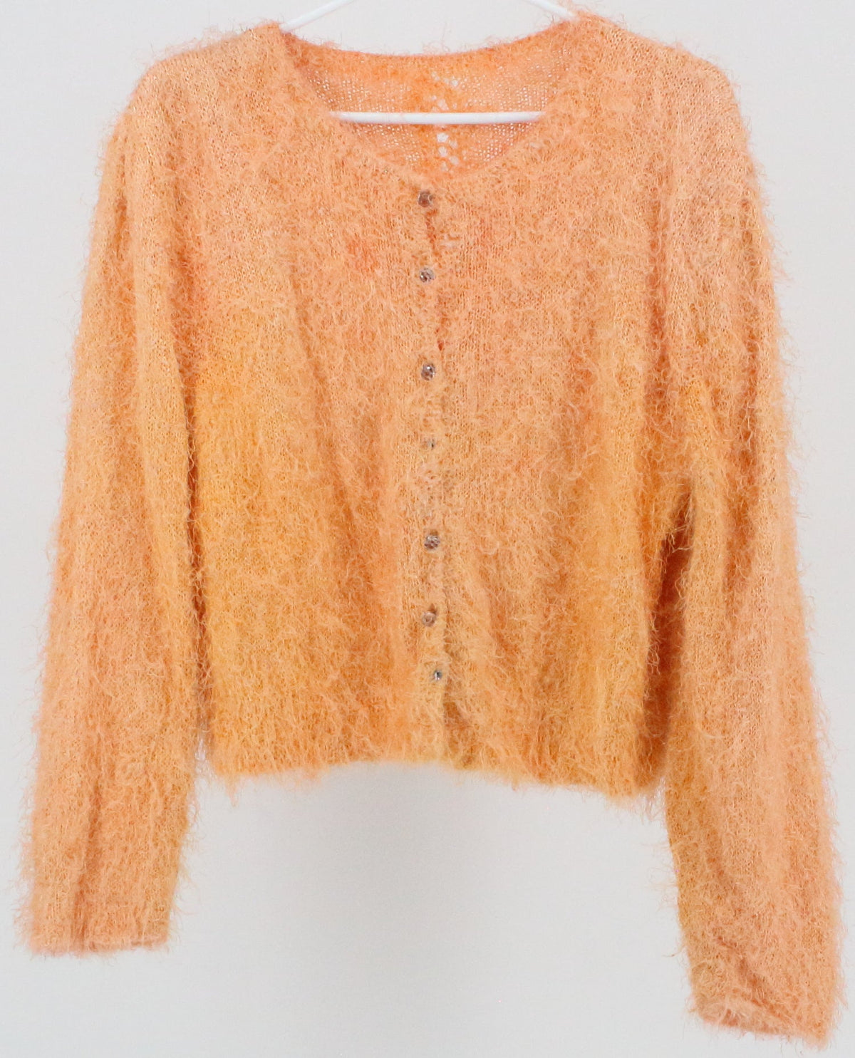 Light Orange Cardigan Sweater