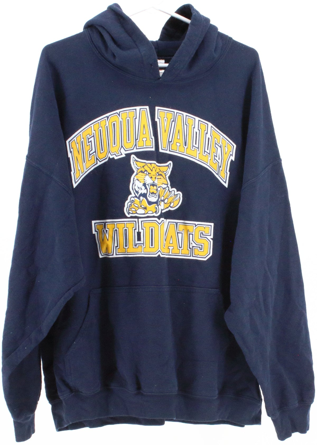 Gildan Neuqua Valley Wildcats Navy Blue Hooded Sweatshirt