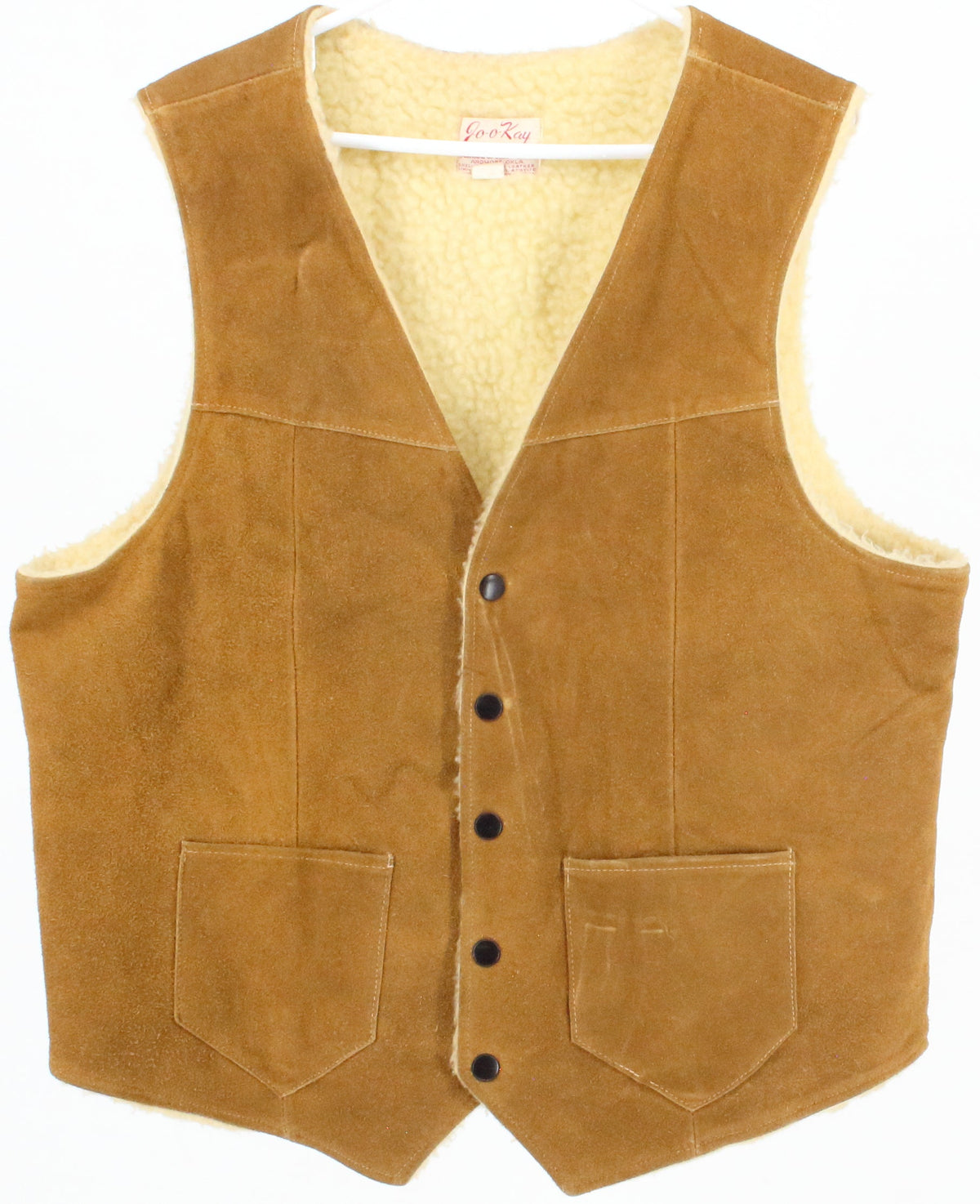 Jo-o-Kay Camel Leather Vest