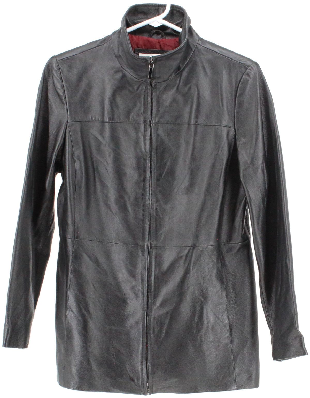 Worthington Petite Black Leather Jacket