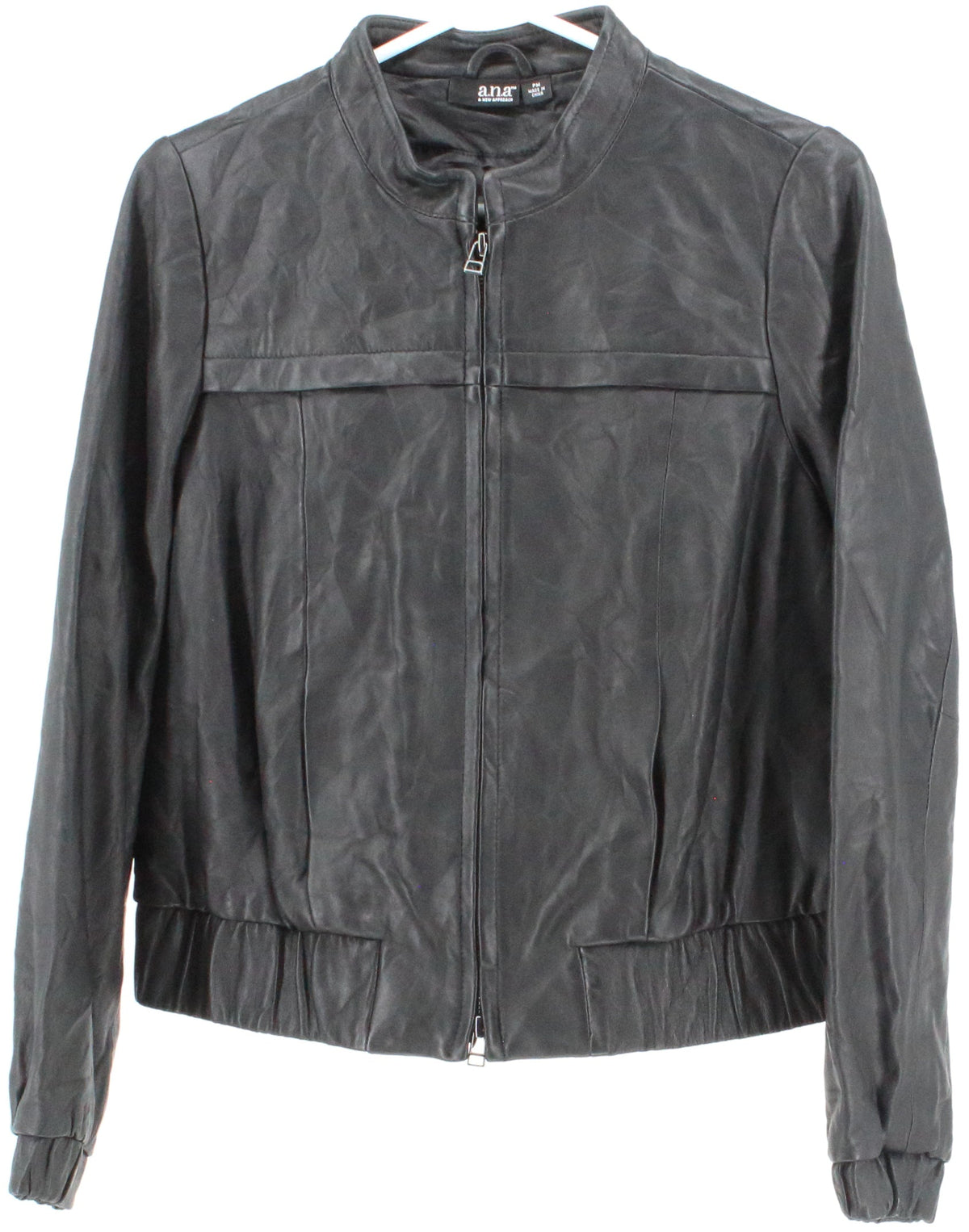 a.n.a Petite Black Leather Jacket