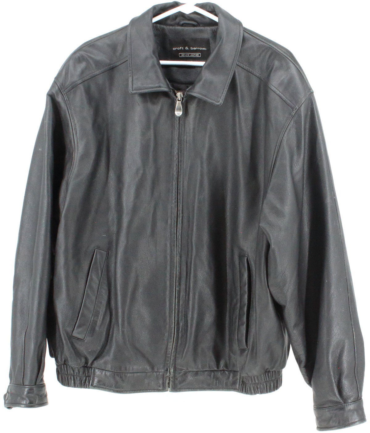 Croft & Barrow Black Leather Jacket