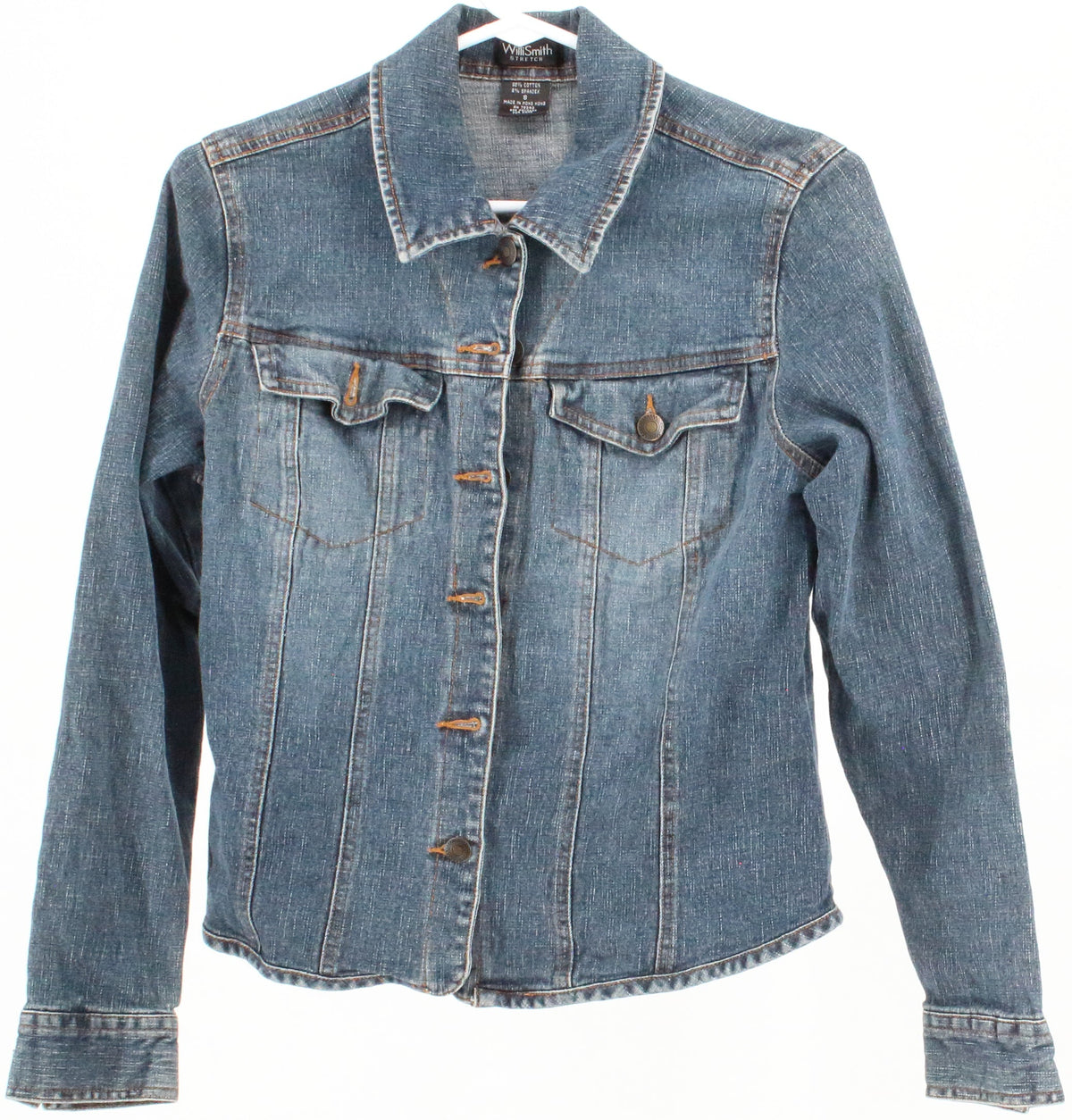 Willi Smith Stretch Blue Wash Denim Jacket