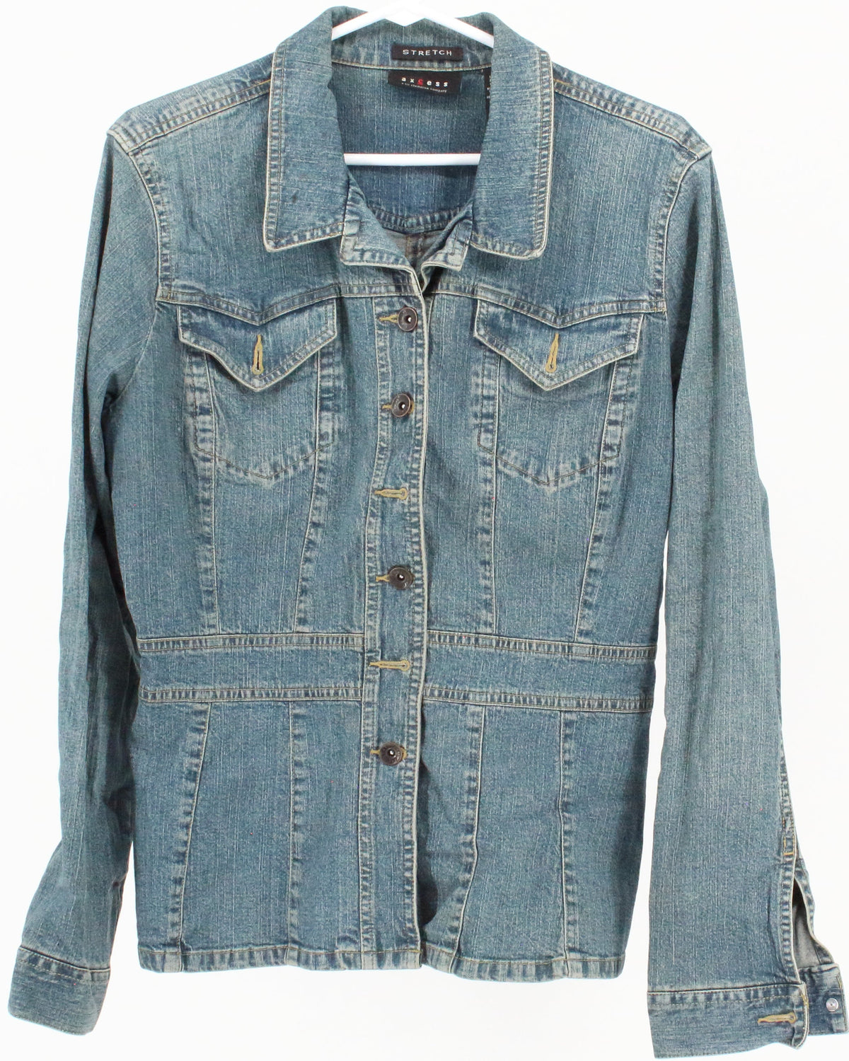 Axcess Stretch Blue Denim Shirt